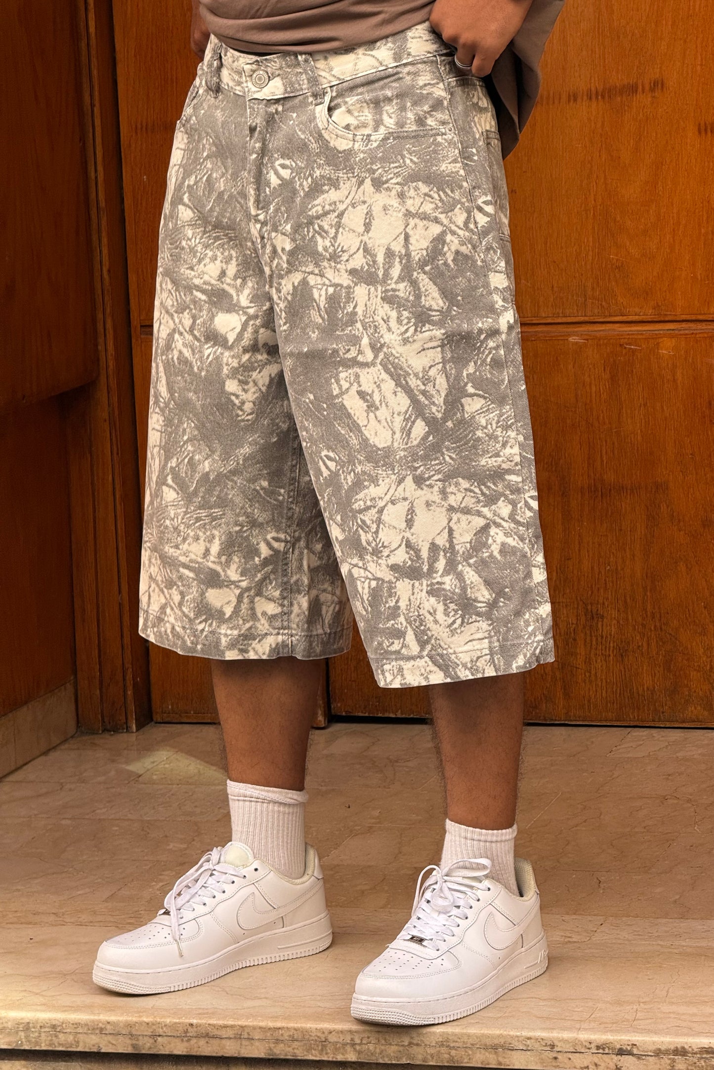 BAGGY JORTS IMPRIME FLOWERS