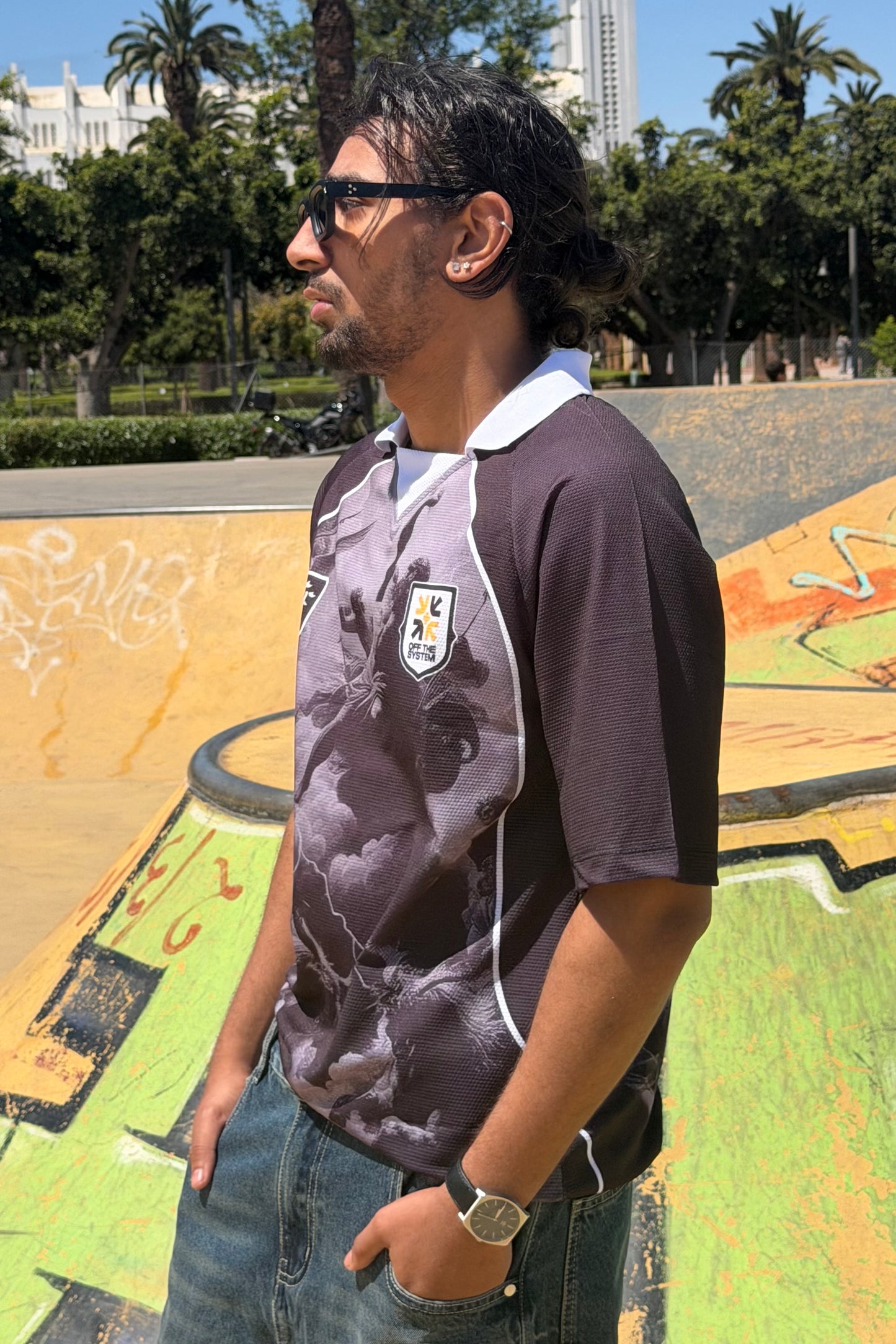 AMERICAN T-SHIRT OFF BLACK 8895