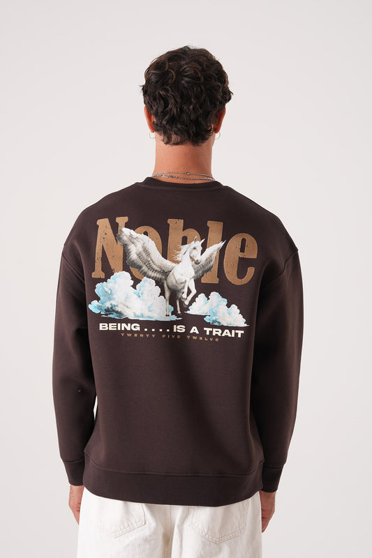 SWEATSHIRT NOBLE BROWN 257018
