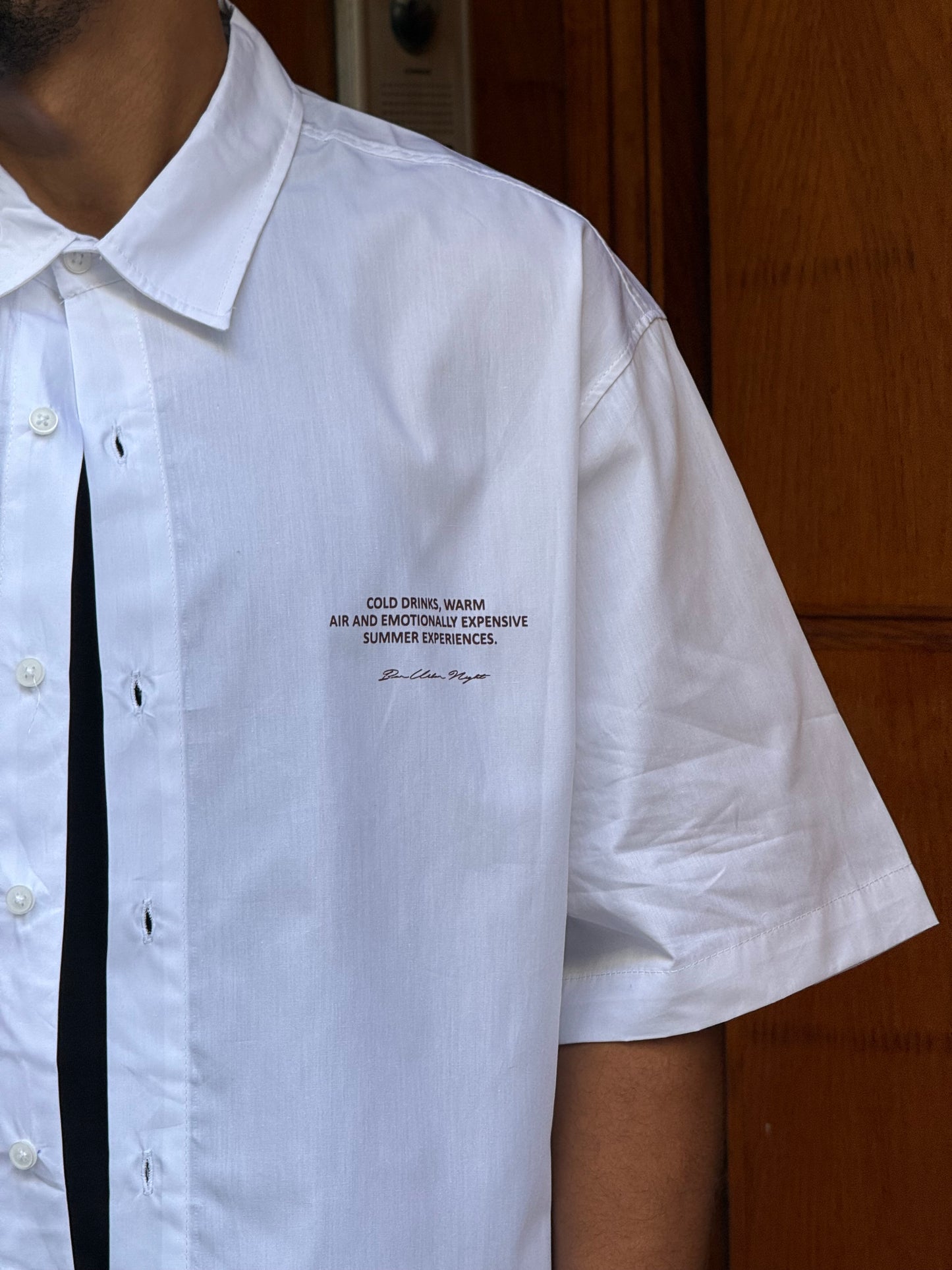 CHEMISE CROP URBAN NIGHT BR WHITE 10-240