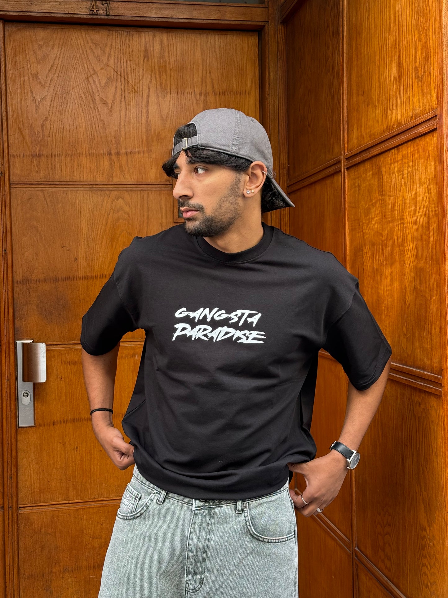 T-SHIRT GANGSTA BLACK ESCO