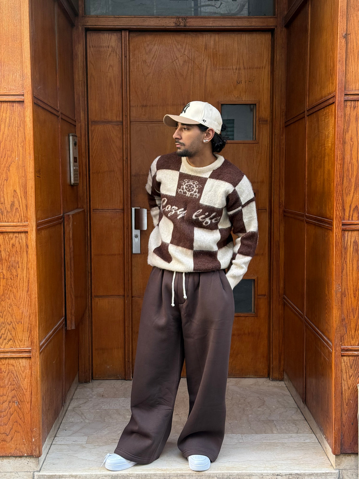 SUPPER BAGGY SWEATPANTS BROWN OVX