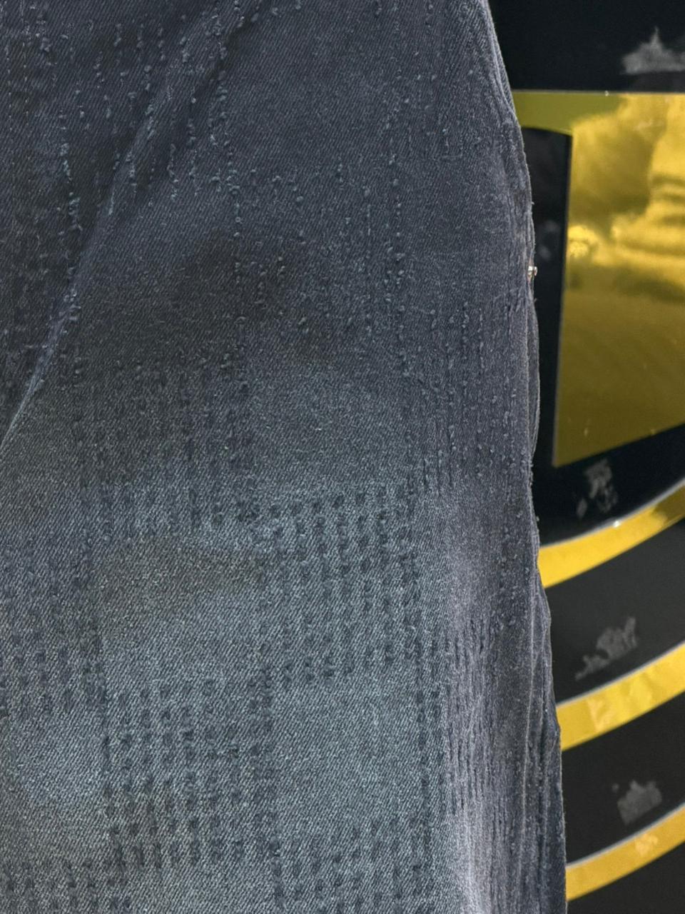 BAGGY JEANS CARREAU LASER NOIR