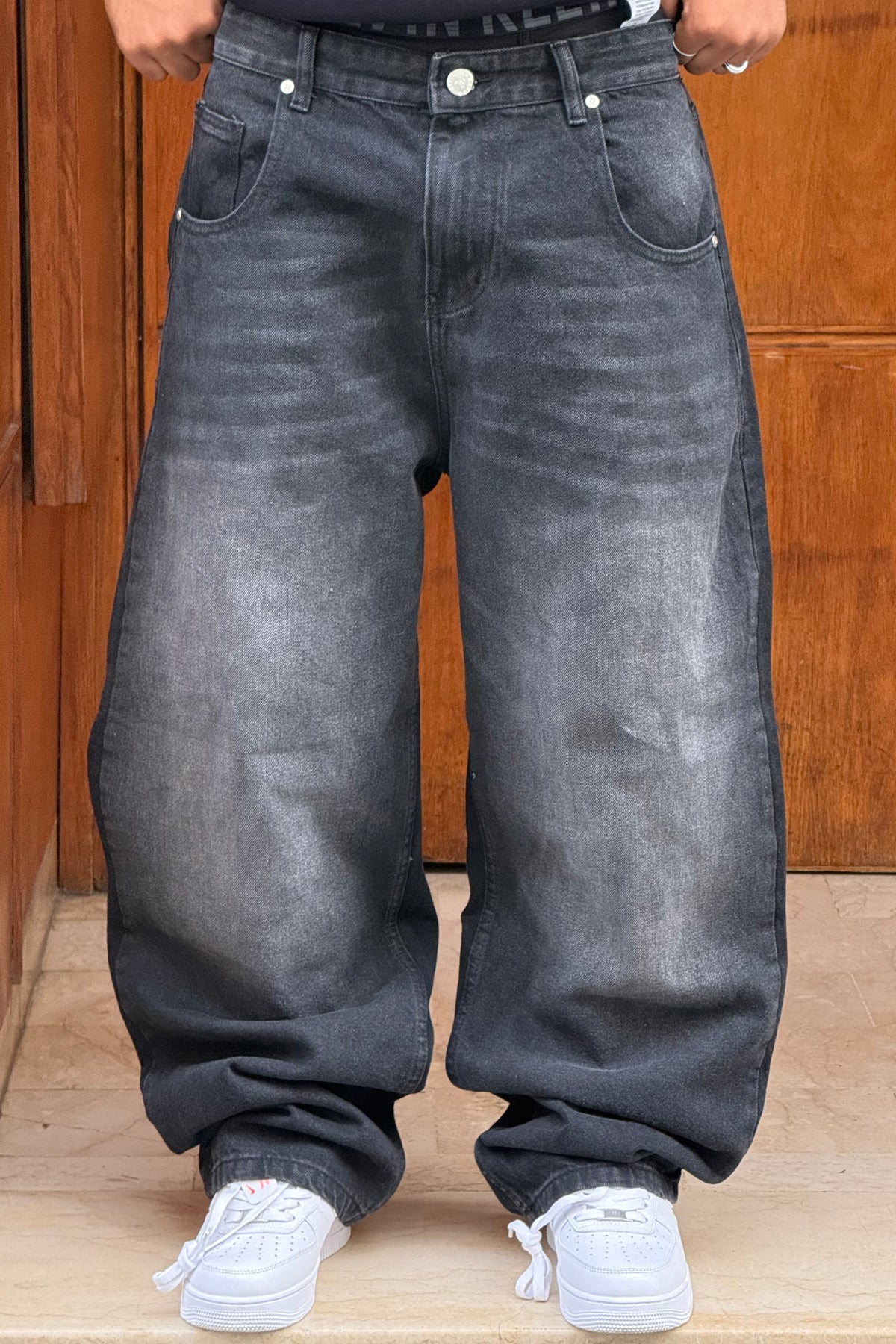 SUPPER BAGGY JEANS TORNADO STYLE (NOIR)