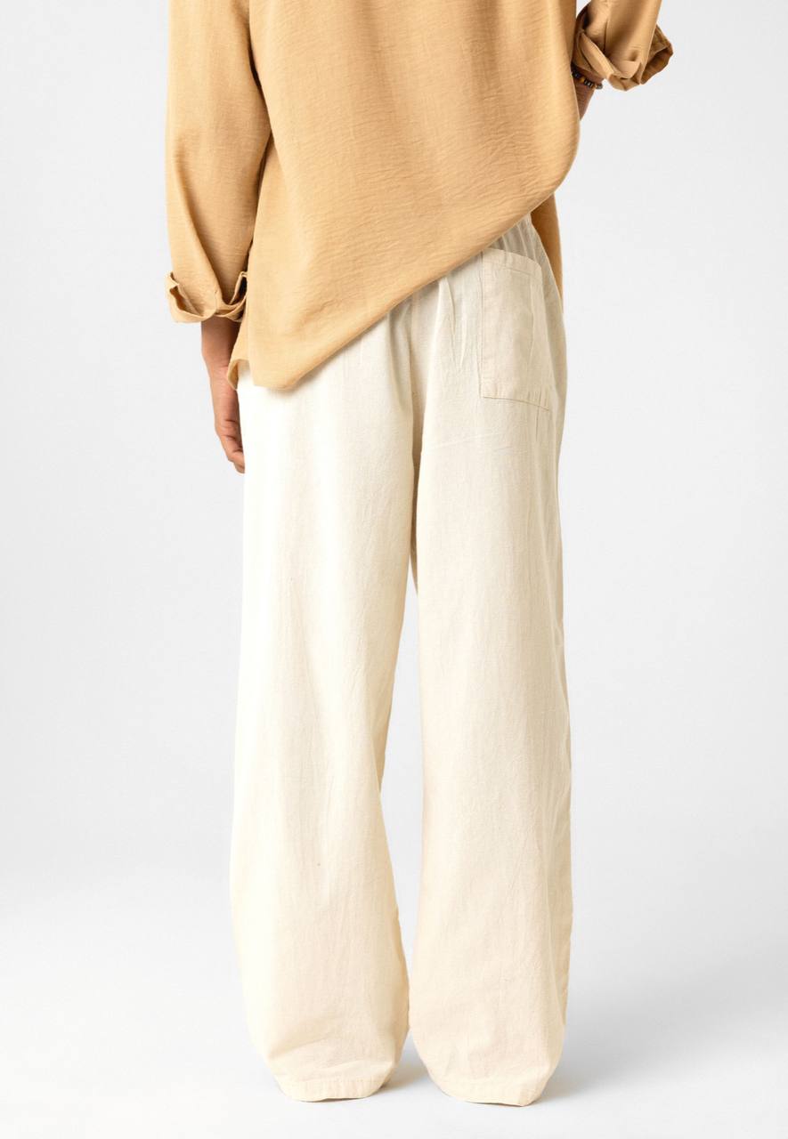 LINEN PANTS MINK VM V80-22 / Y145