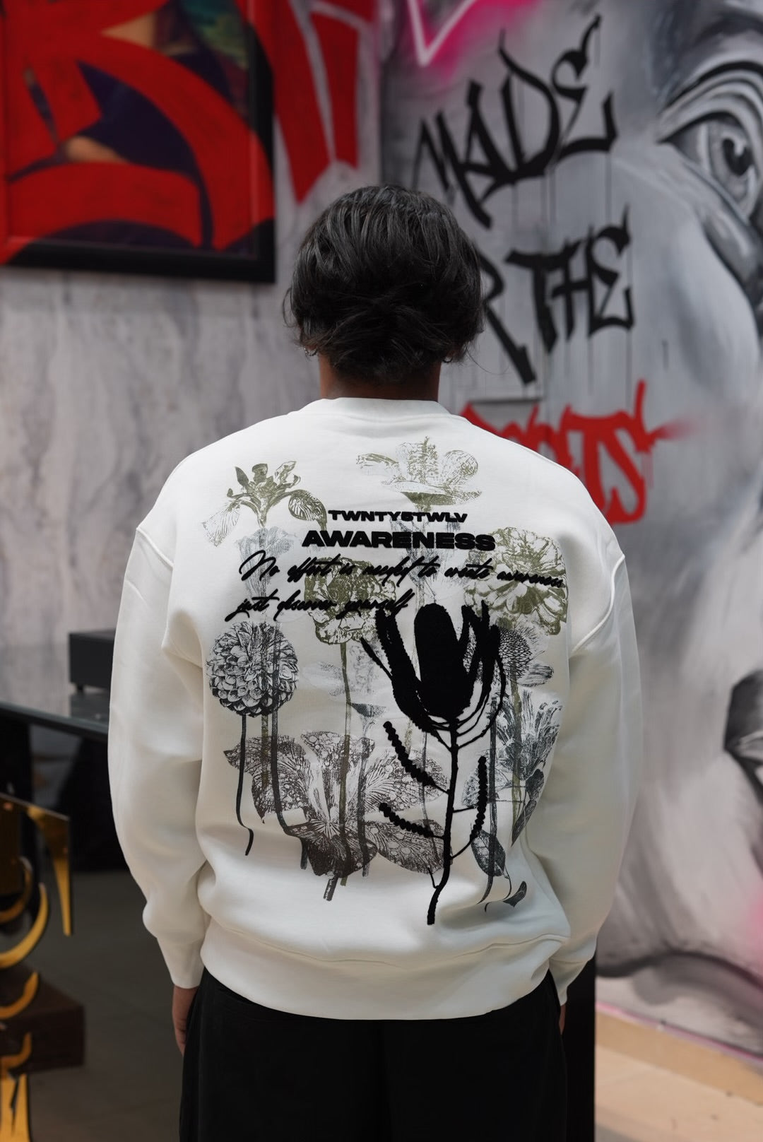 SWEATSHIRT AWARENESS WHITE 257019