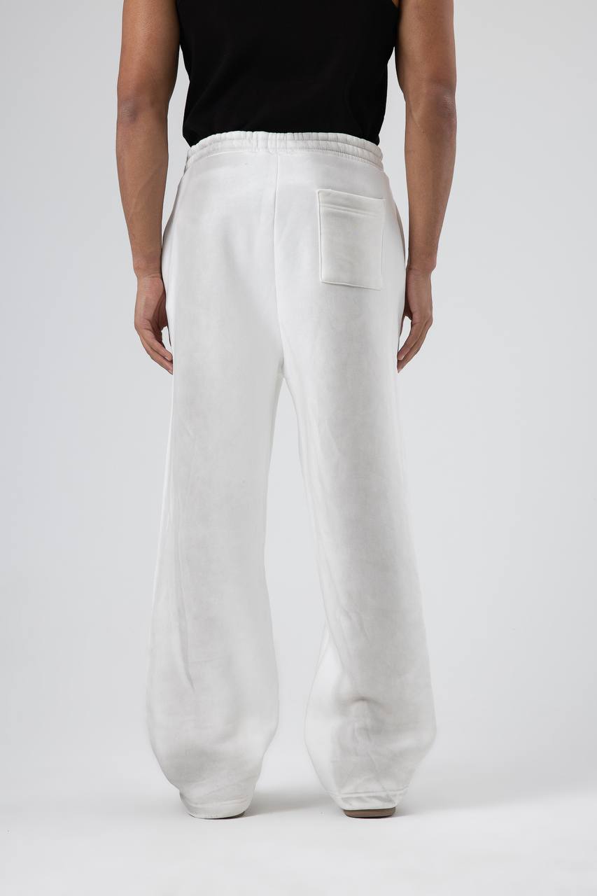 SWEATPANTS WASHED WHITE E80-24