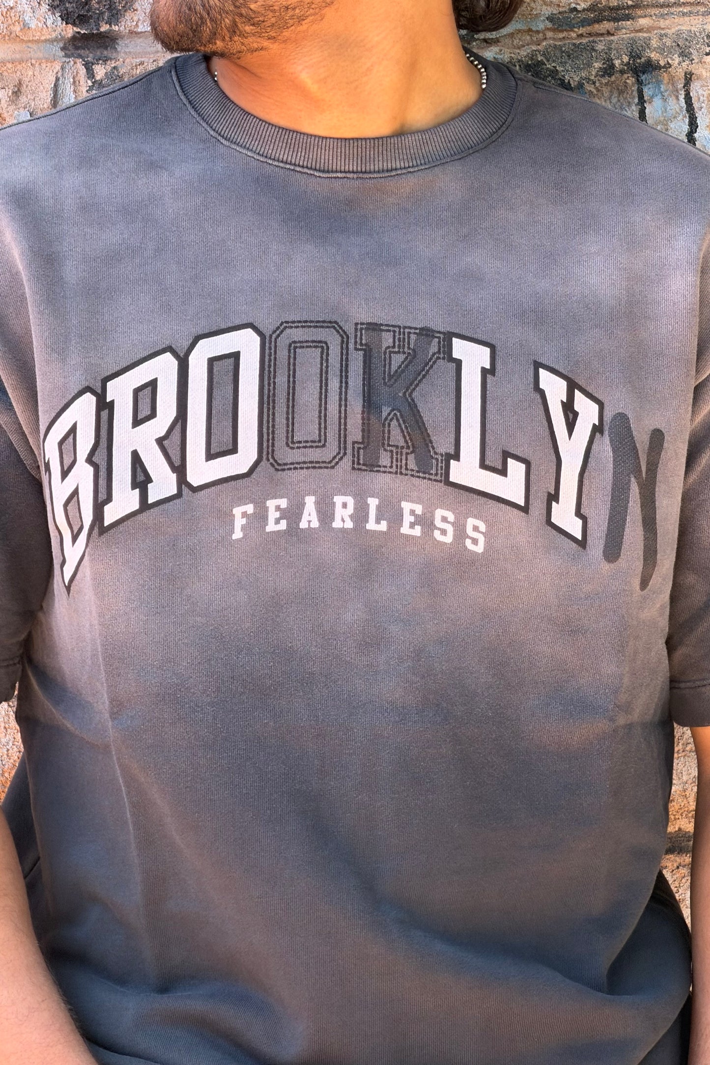 T-SHIRT WASHED BROOKLYN BLACK