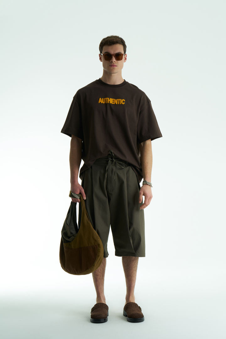 T-SHIRT SW AUTHENTIC BROWN 5079