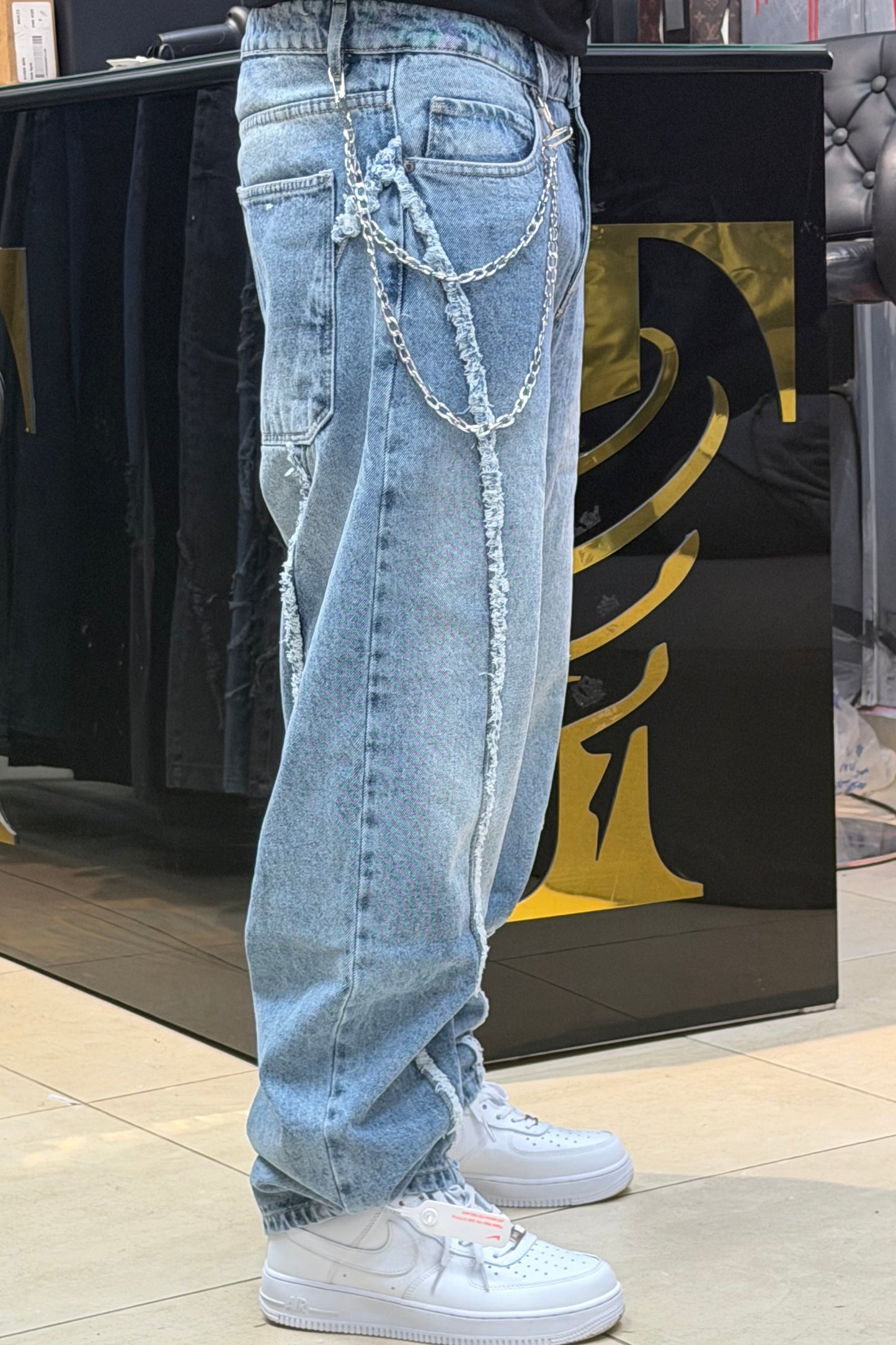 BAGGY JEANS STORM BLEU