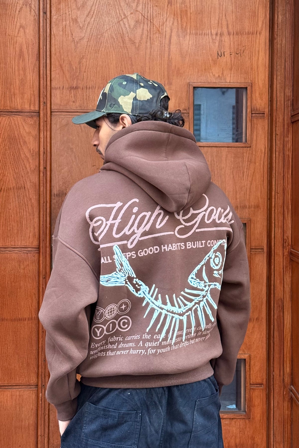 HOODIES HIGH GOALS BROWN BL