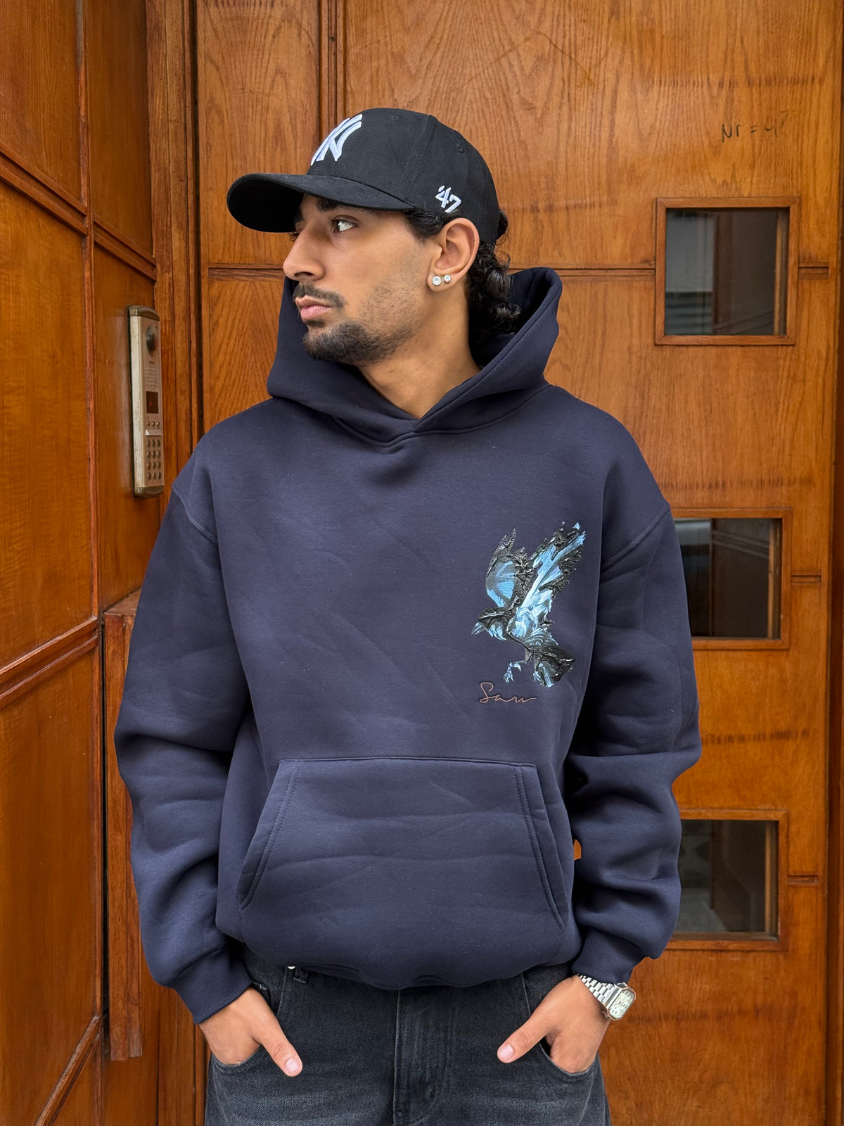 HOODIES SW NAVY BLUE 5243