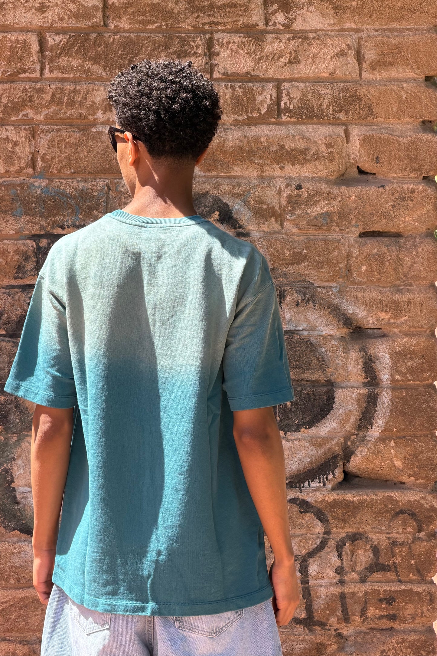 T-SHIRT WASHED DRAGON GREEN
