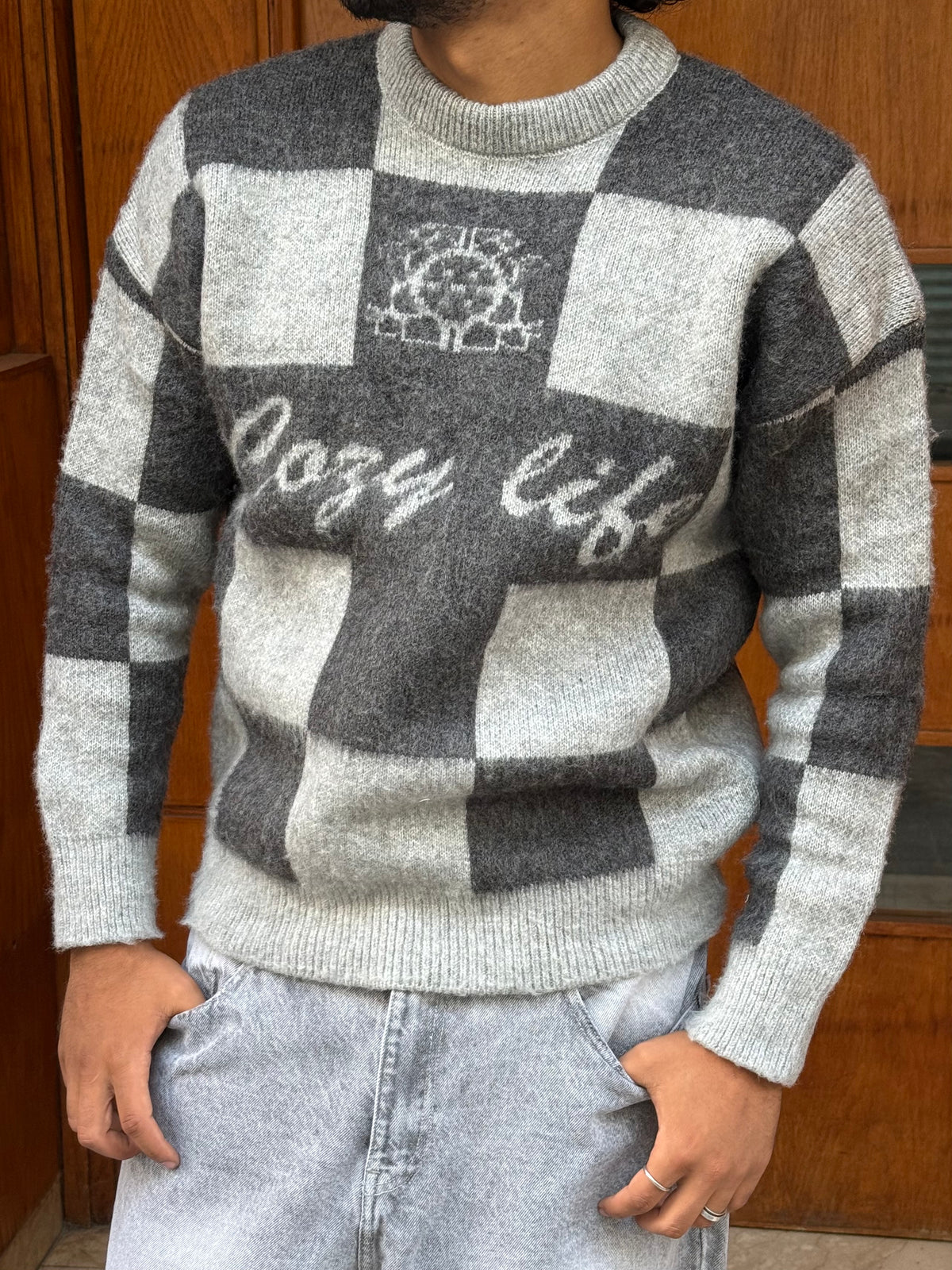 JUMPER COZY LIFE GREY RT 60-10