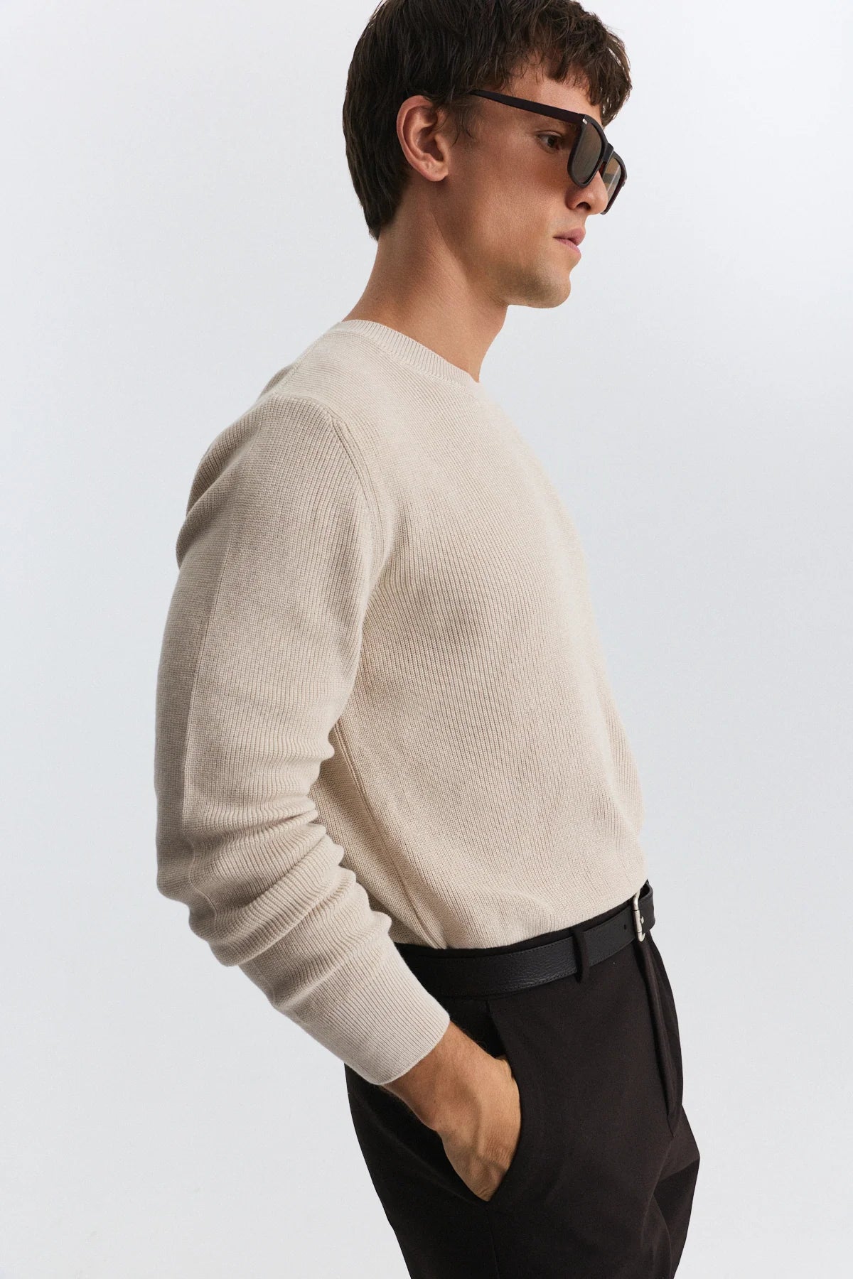 JUMPER BASIC ECRU A25Y3153 ANT