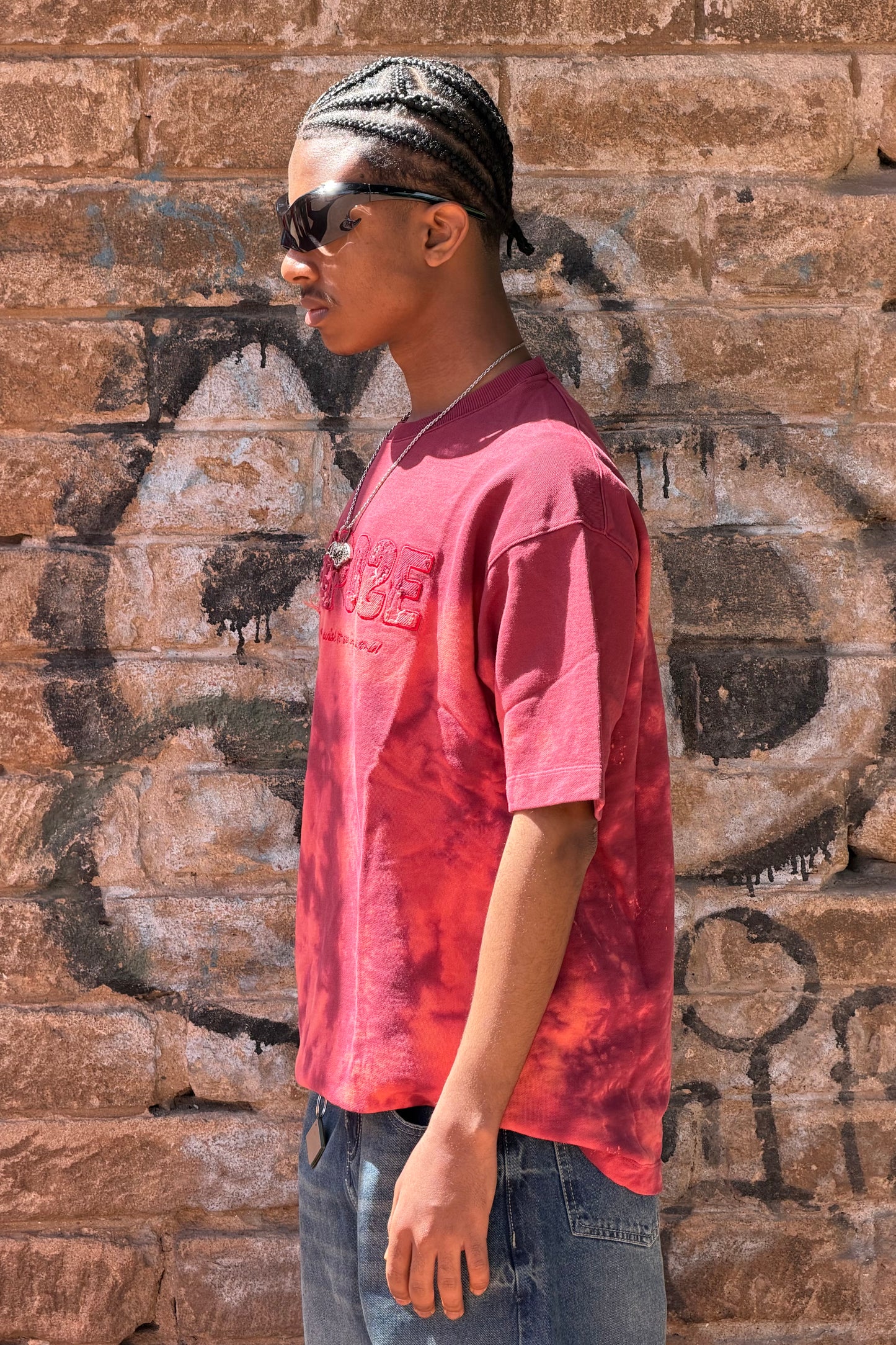 T-SHIRT WASHED PURPOSE RED