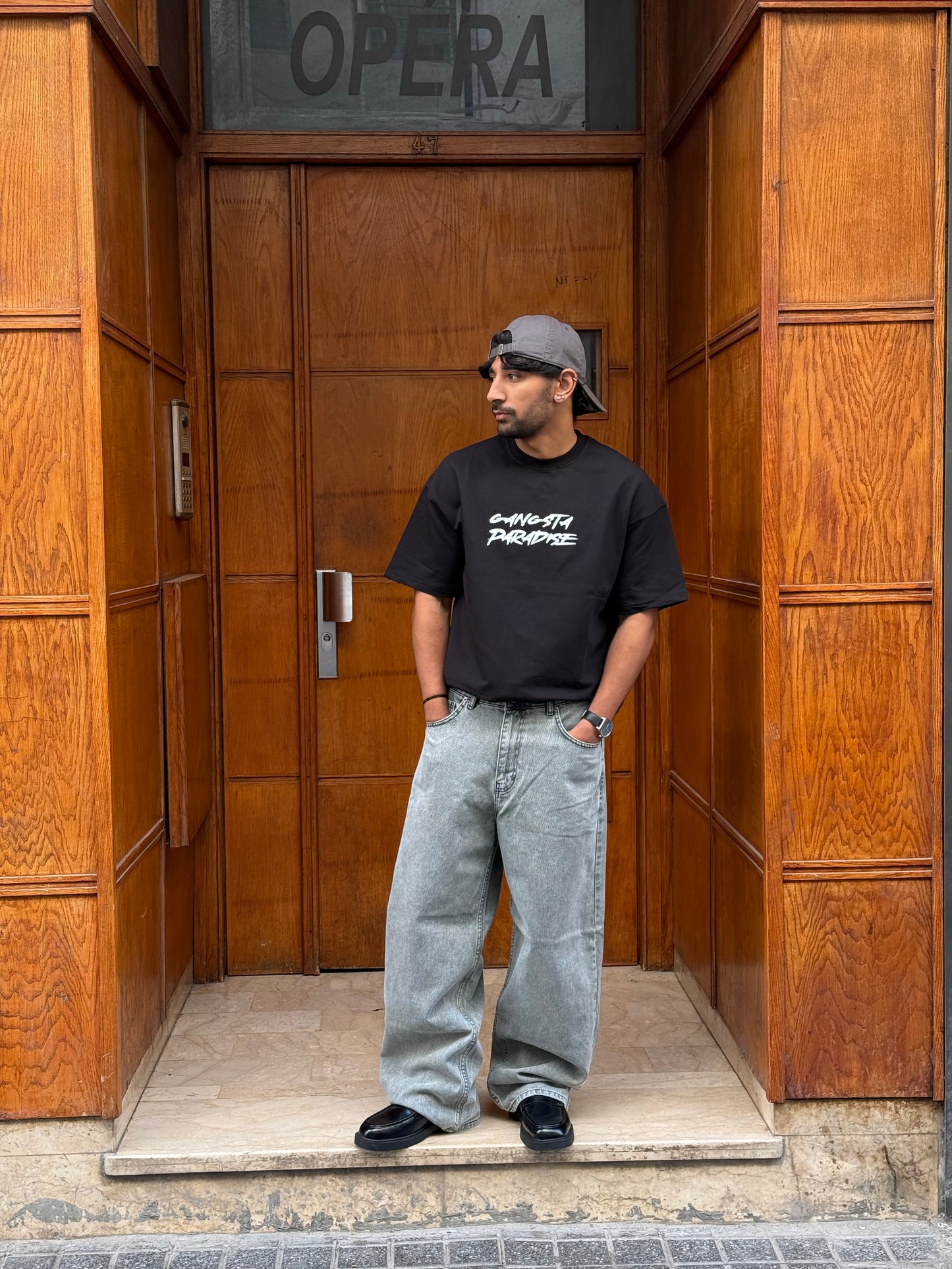 T-SHIRT GANGSTA BLACK ESCO