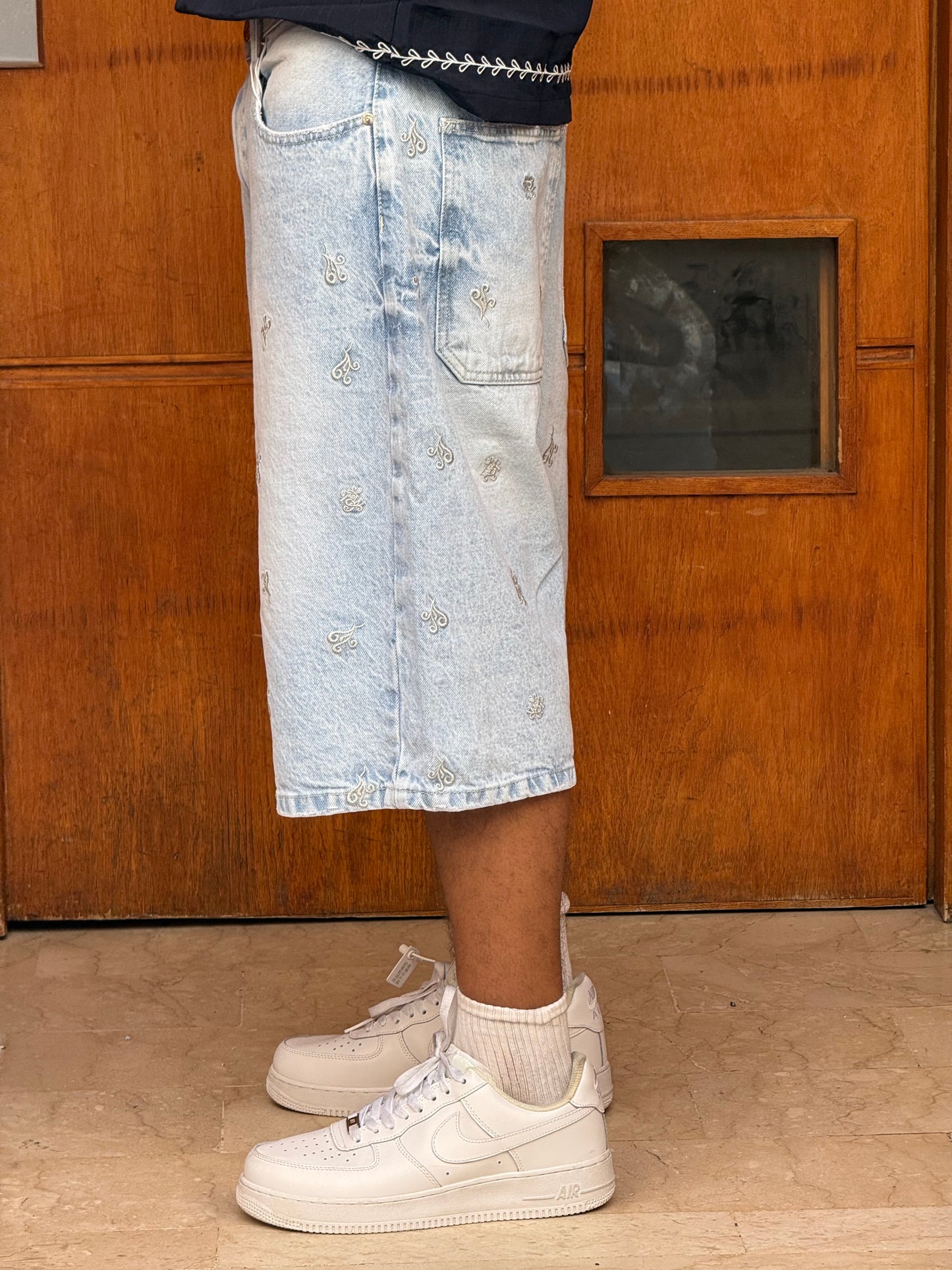 SKATER JORTS BRODERIE DELAVE