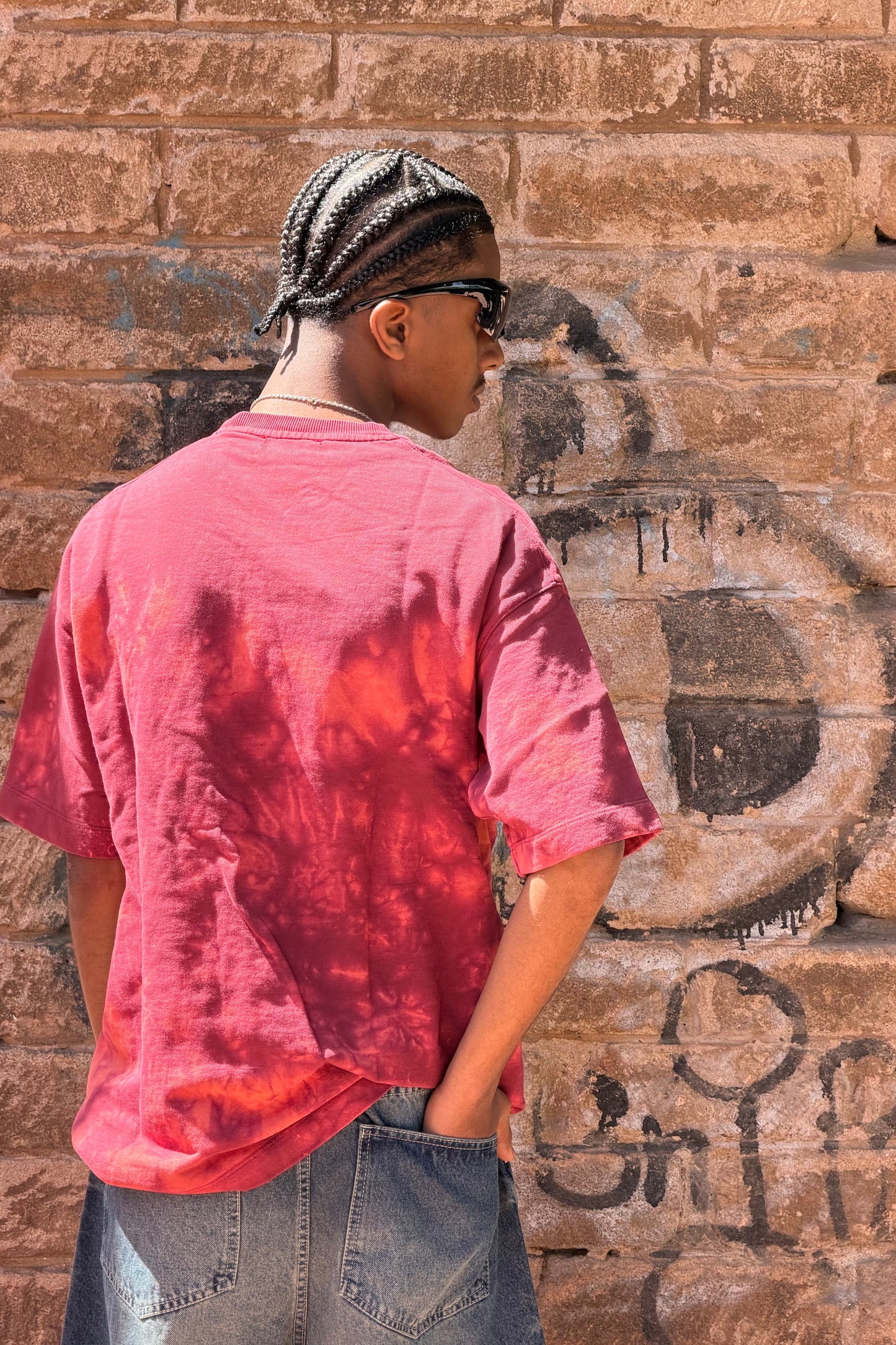T-SHIRT WASHED PURPOSE RED