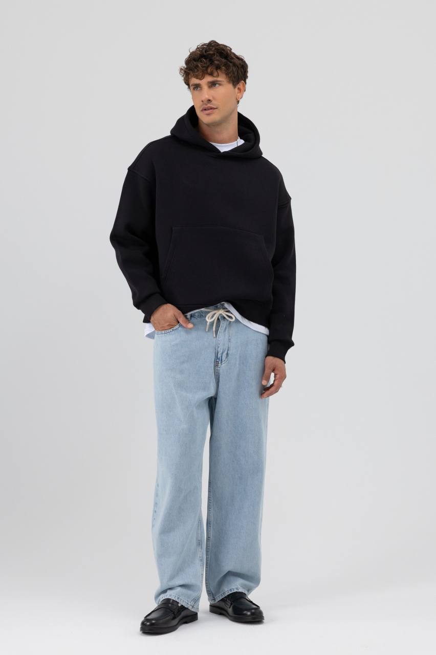 HOODIES BASIC ANT BLACK 9435