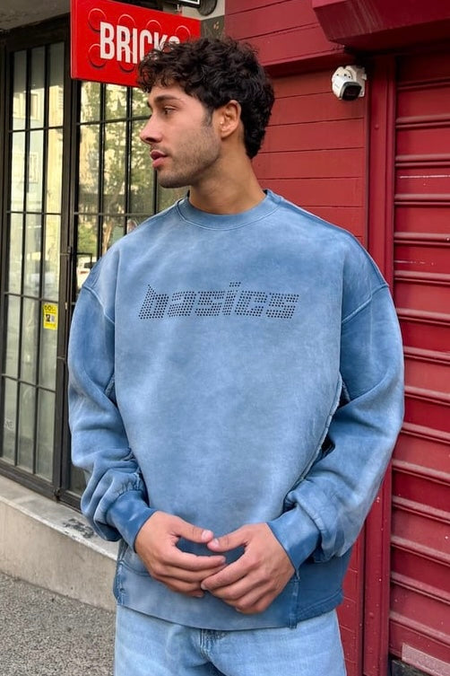 SWEATSHIRT BASIC BLUE E71-98