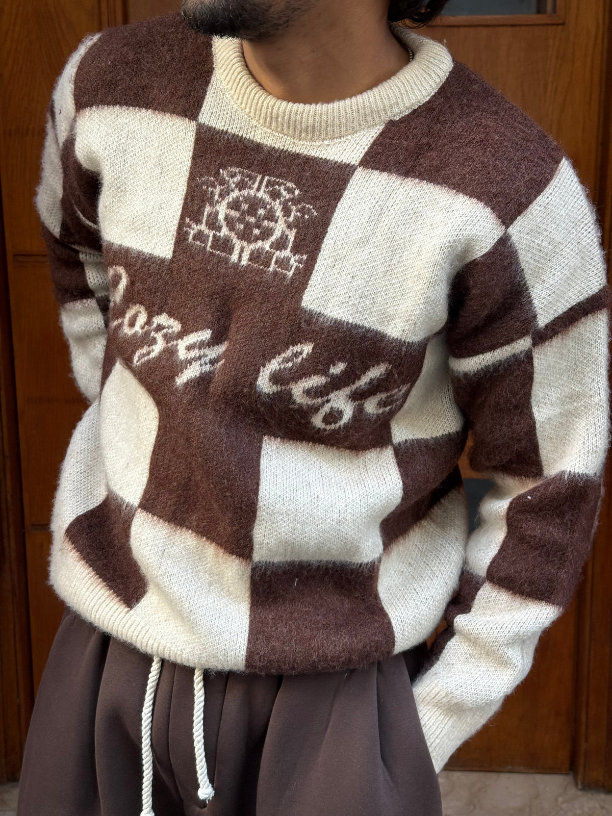 JUMPER COZY LIFE BROWN RT 60-10