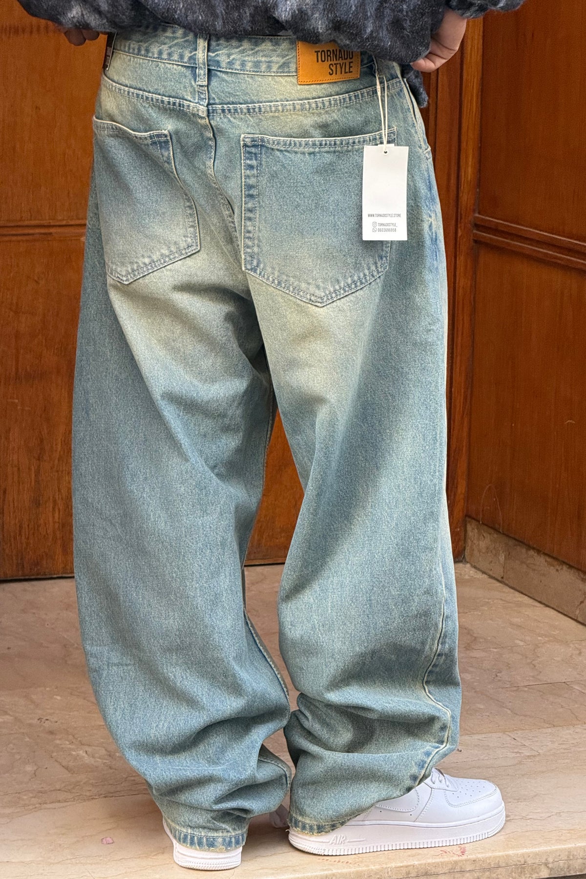 SUPPER BAGGY JEANS TORNADO STYLE (DIRTY VERT)