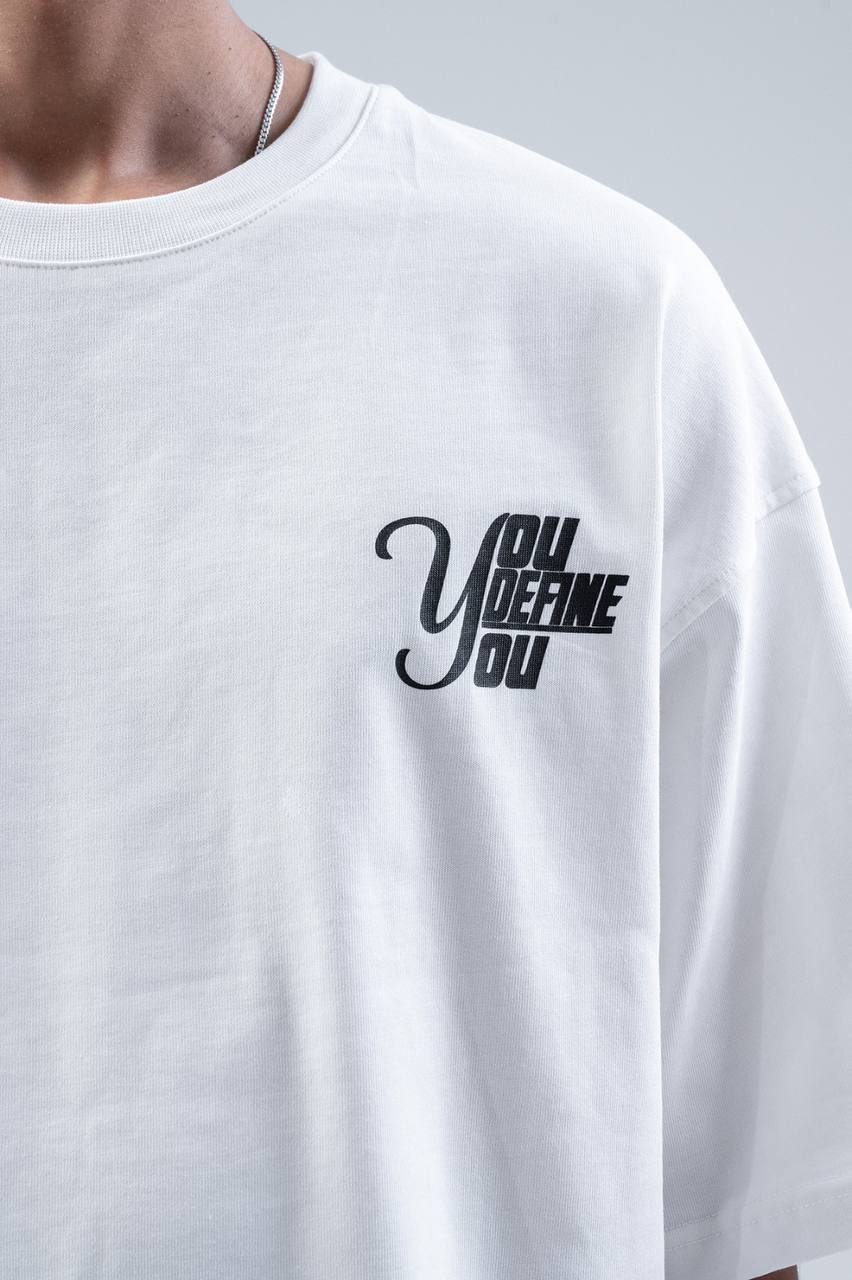 T-SHIRT YOU DEFINE YOU BR WHITE 20-54