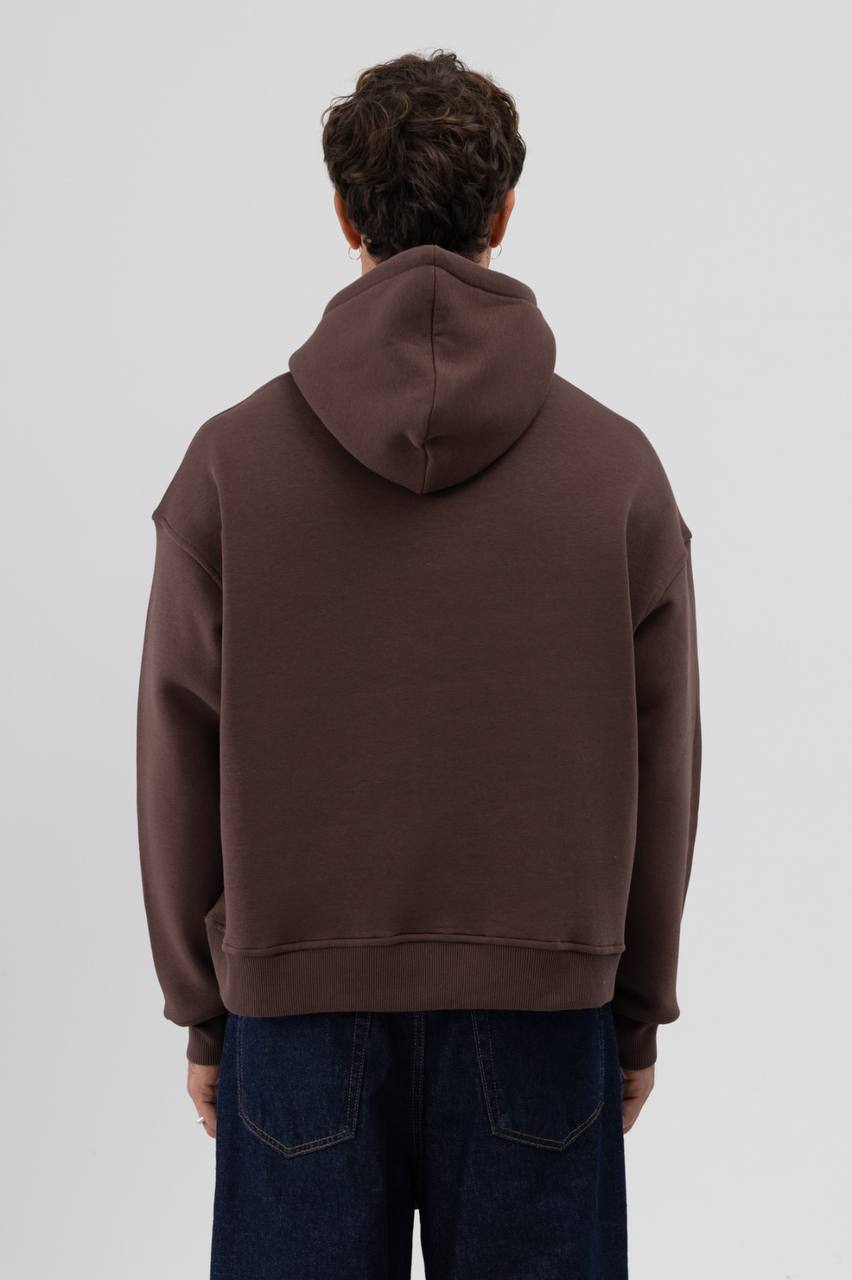 HOODIES BASIC ANT BROWN 9435