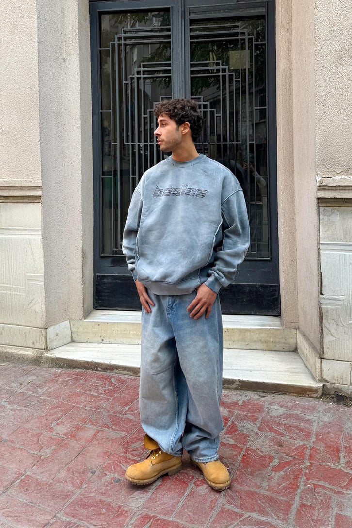 SWEATSHIRT BASIC GREY E71-98