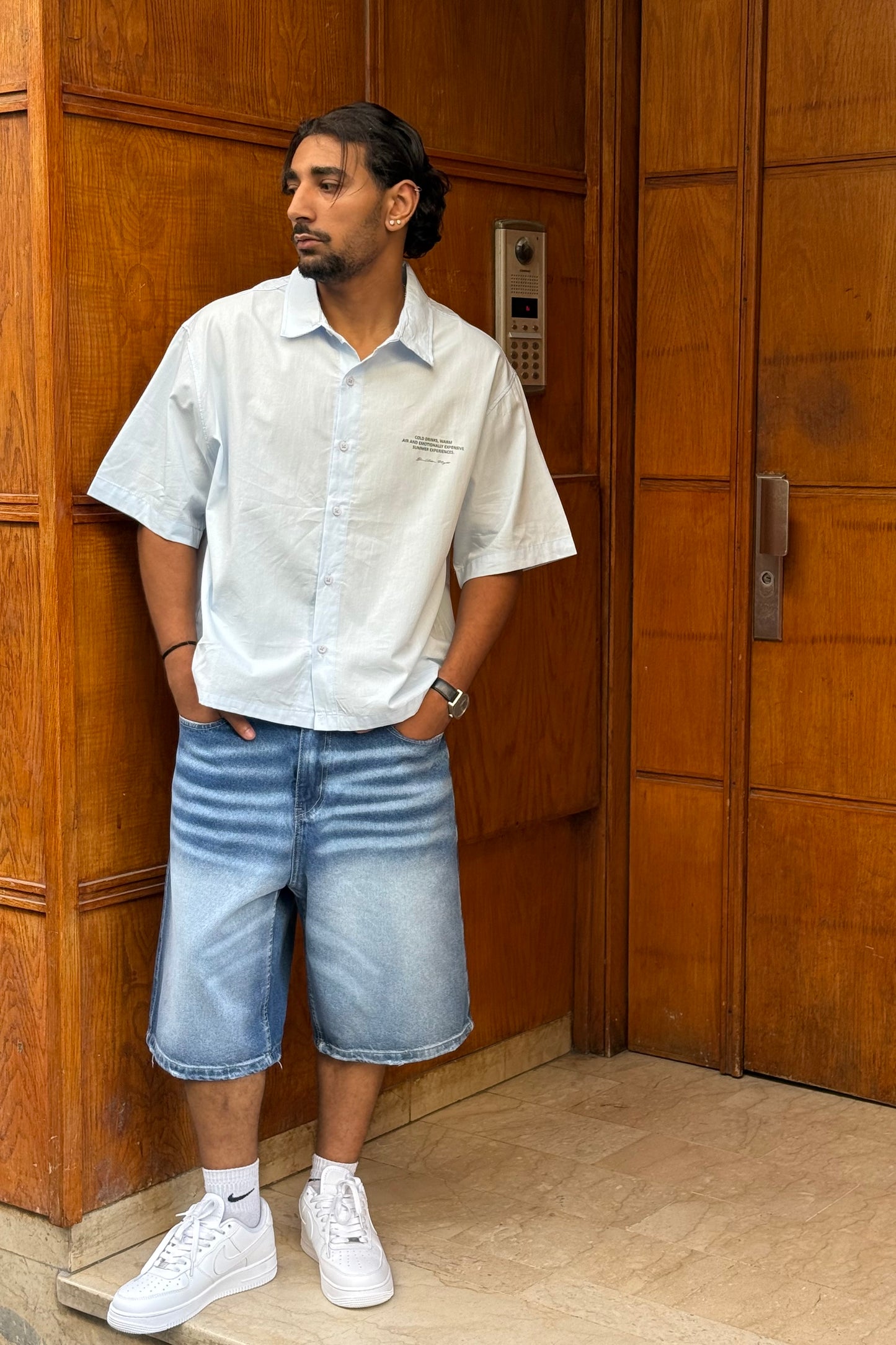 BAGGY JORTS TORNADO STYLE (BLEU PLUS)