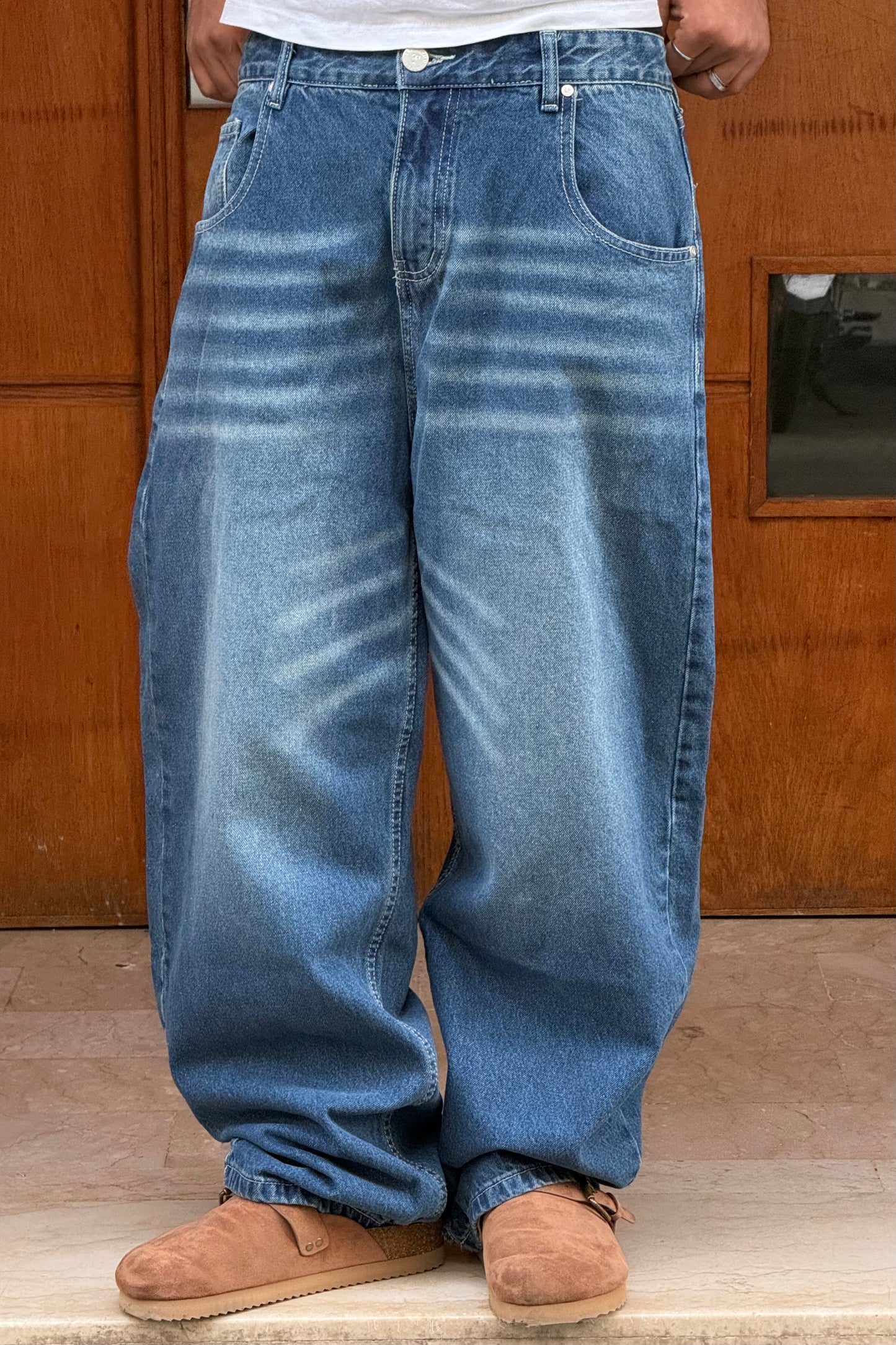 SUPPER BAGGY JEANS TORNADO STYLE (BLEU DIRTY)