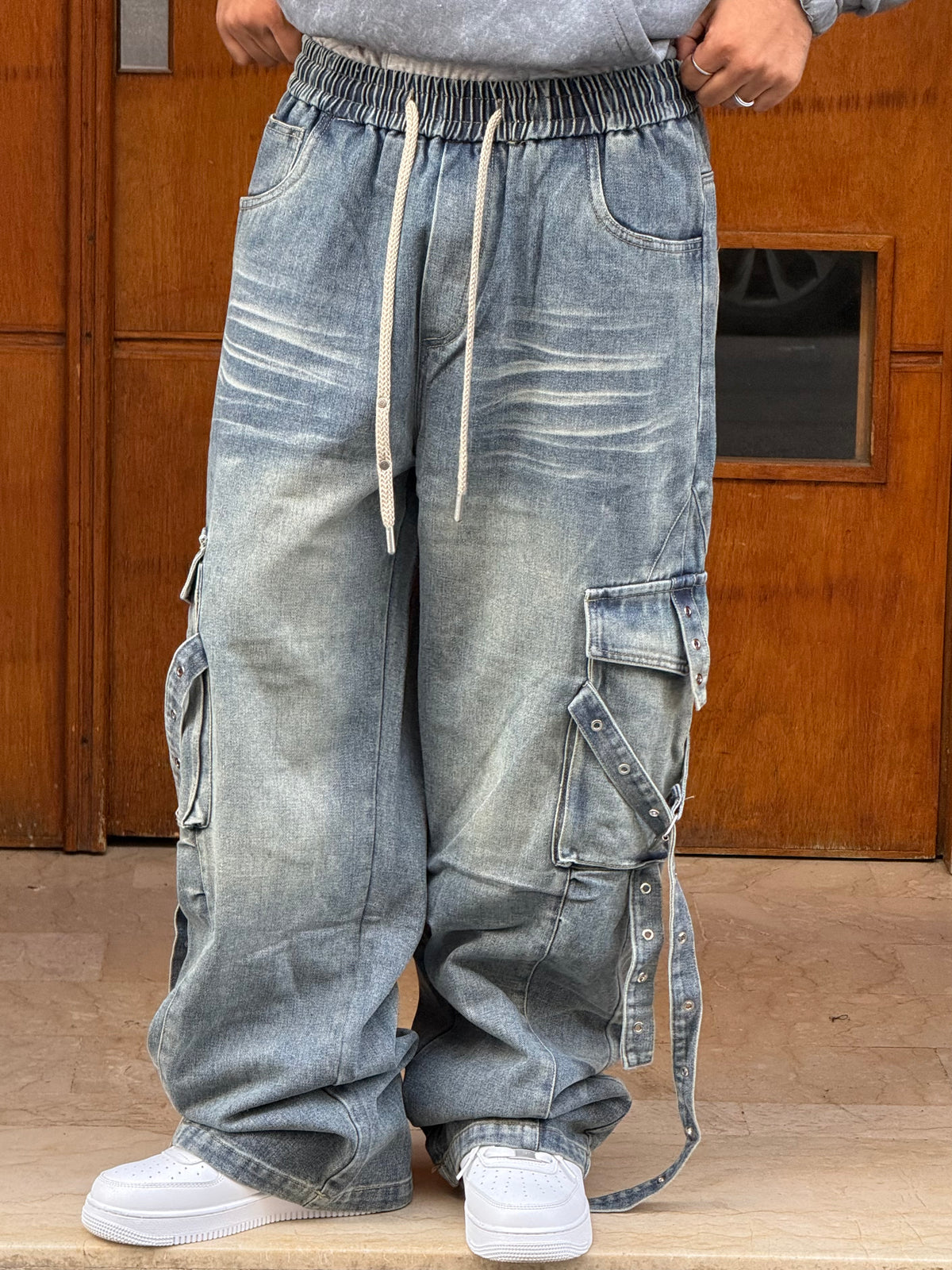 CARGO JEANS LASER DIRTY CN