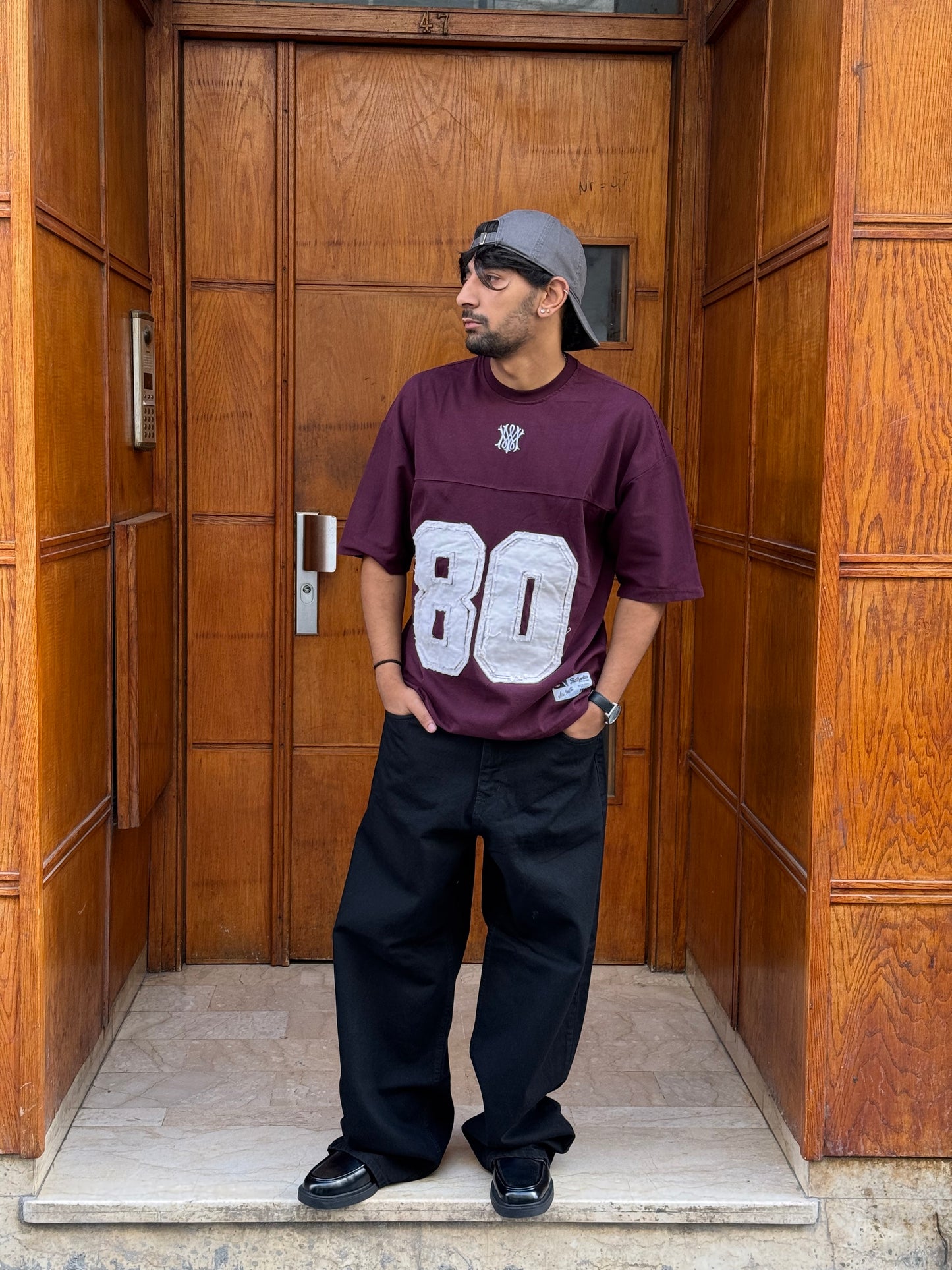 T-SHIRT MS 80 BURGUNDY