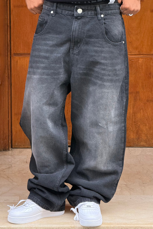 SUPPER BAGGY JEANS TORNADO STYLE (NOIR)
