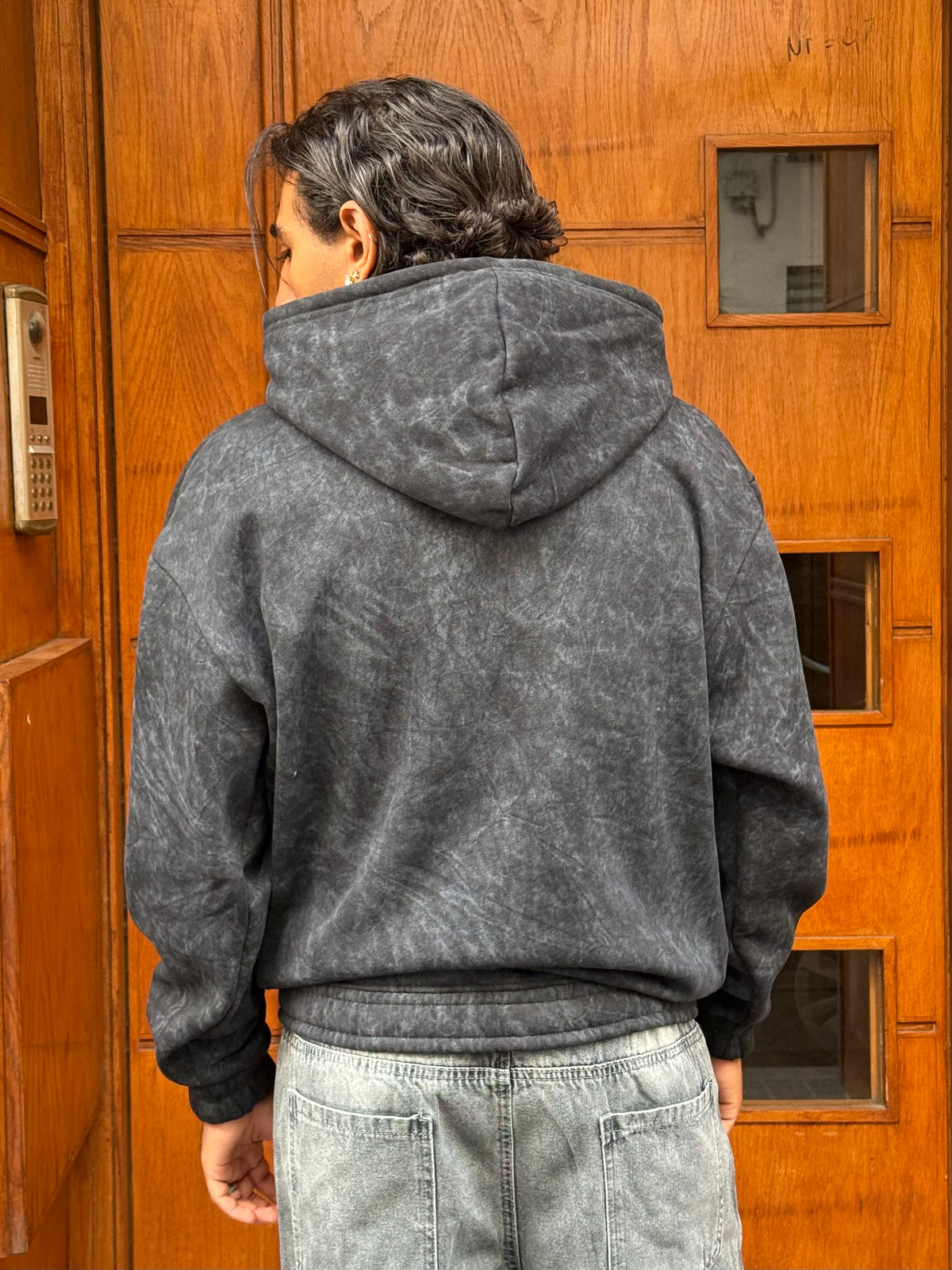 HOODIES HO WASHED BLACK JL