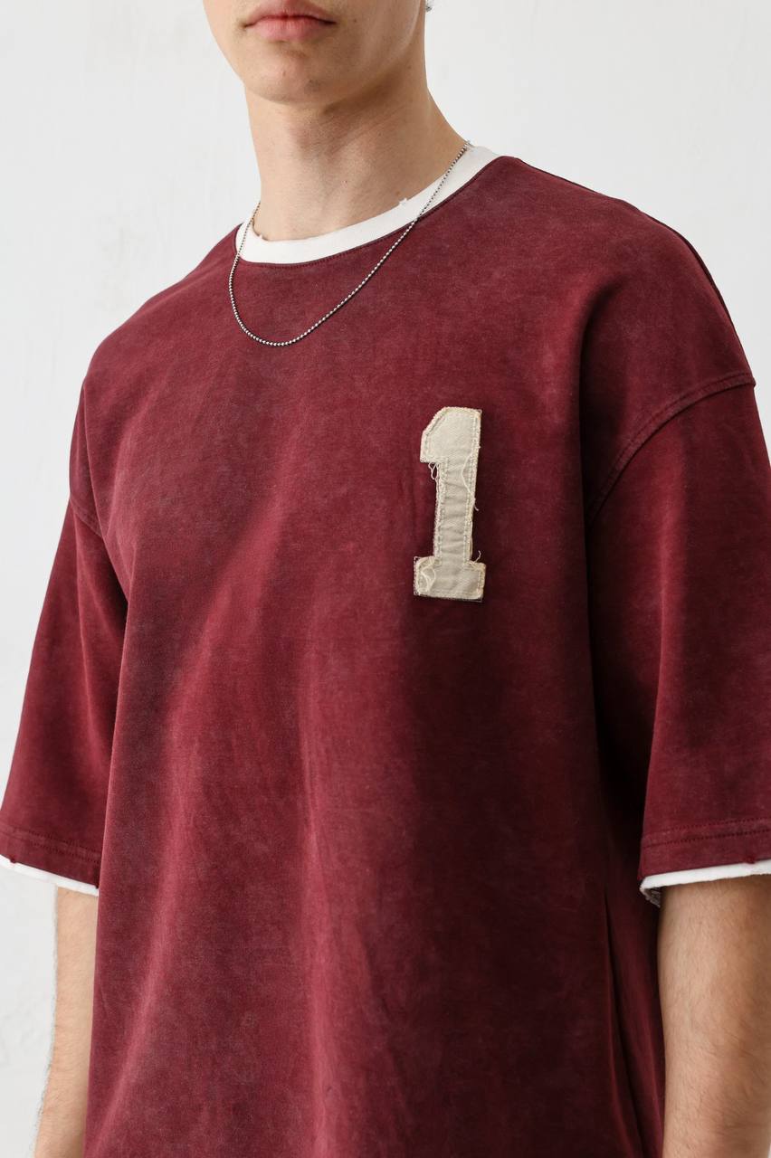 T-SHIRT VM 1 BURGUNDY V70-134