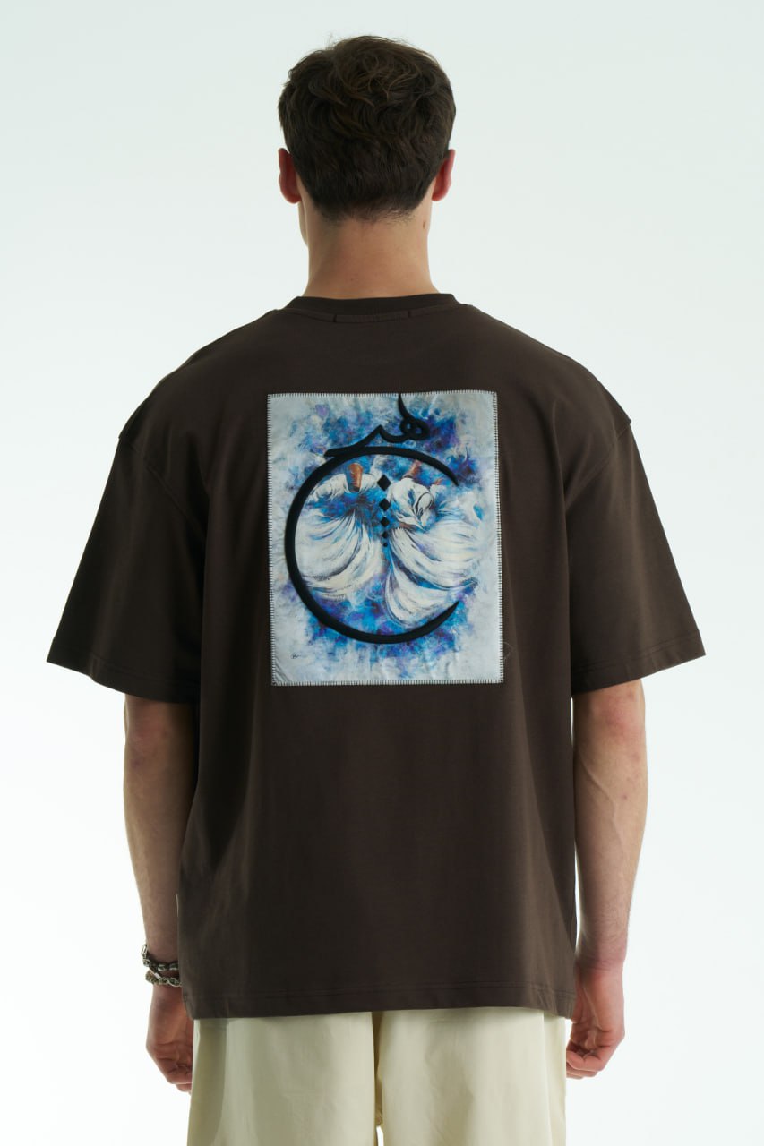 T-SHIRT SW BROWN هيتج 5070