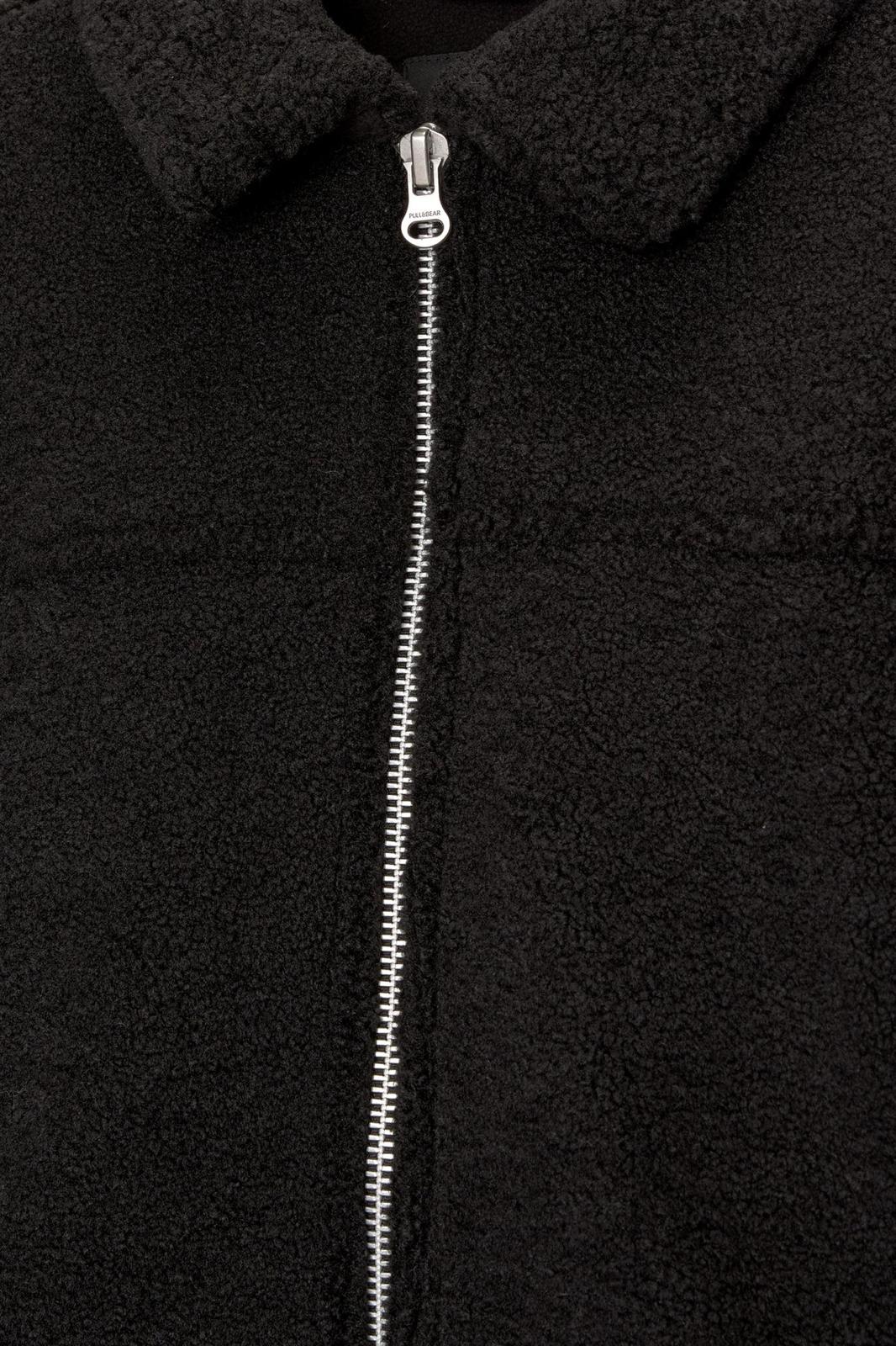Faux shearling jacket black P&B