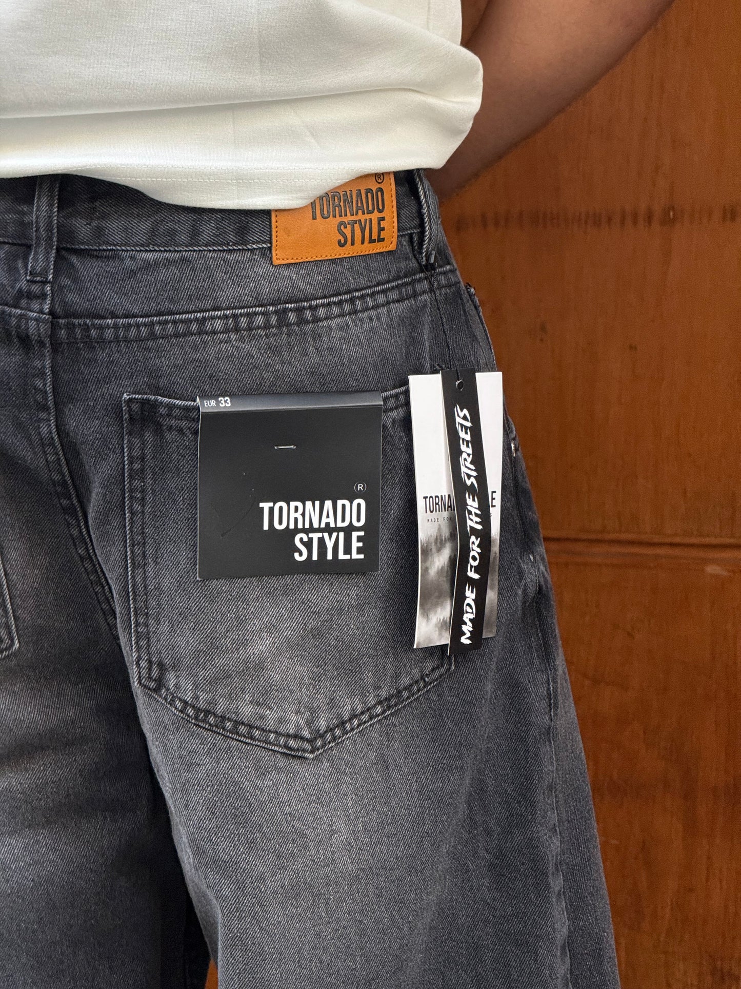 SUPPER BAGGY JEANS TORNADO STYLE (NOIR)