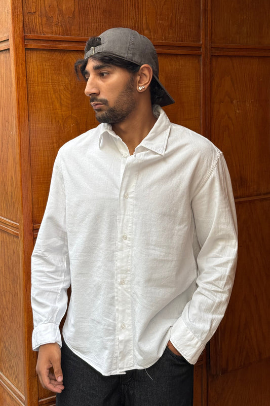 CHEMISE LIN J&J WHITE Y144