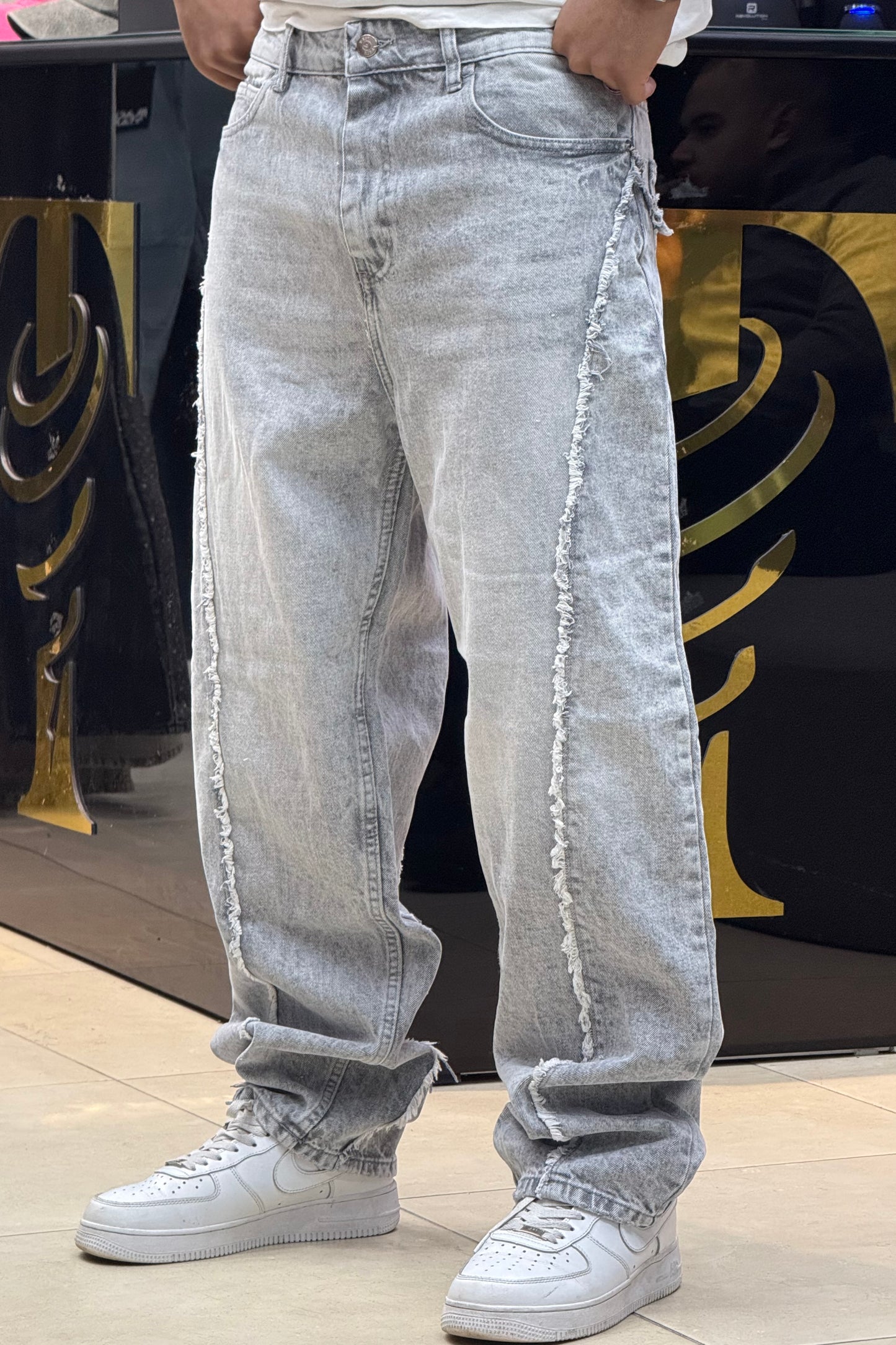 BAGGY JEANS STORM GRIS