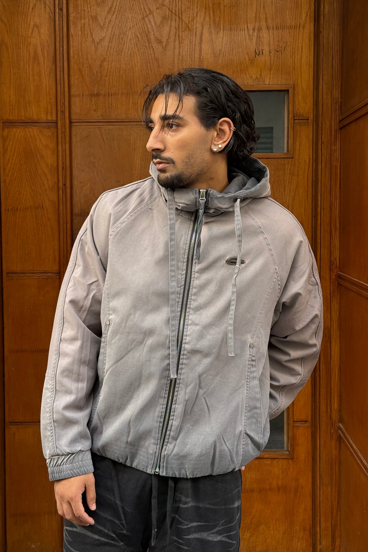 JACKET AVEC CAPUCHE WASHED DIRTY CN