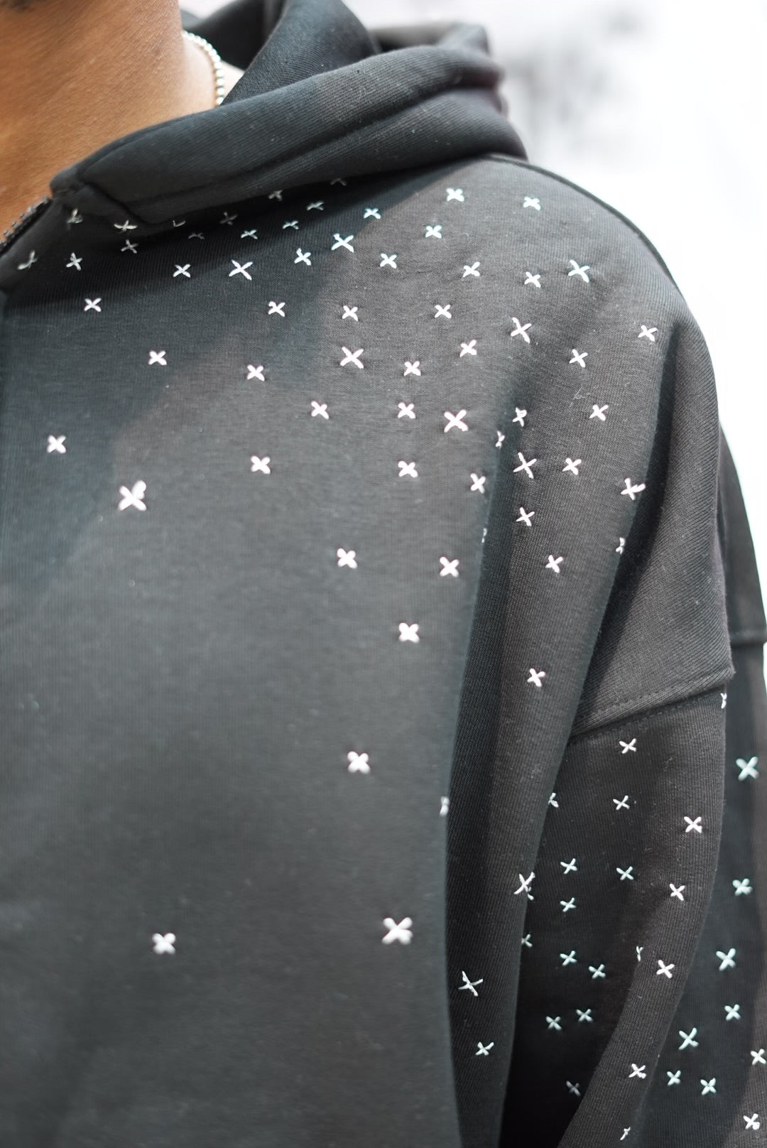 HOODIES STARS BLACK RT 2709