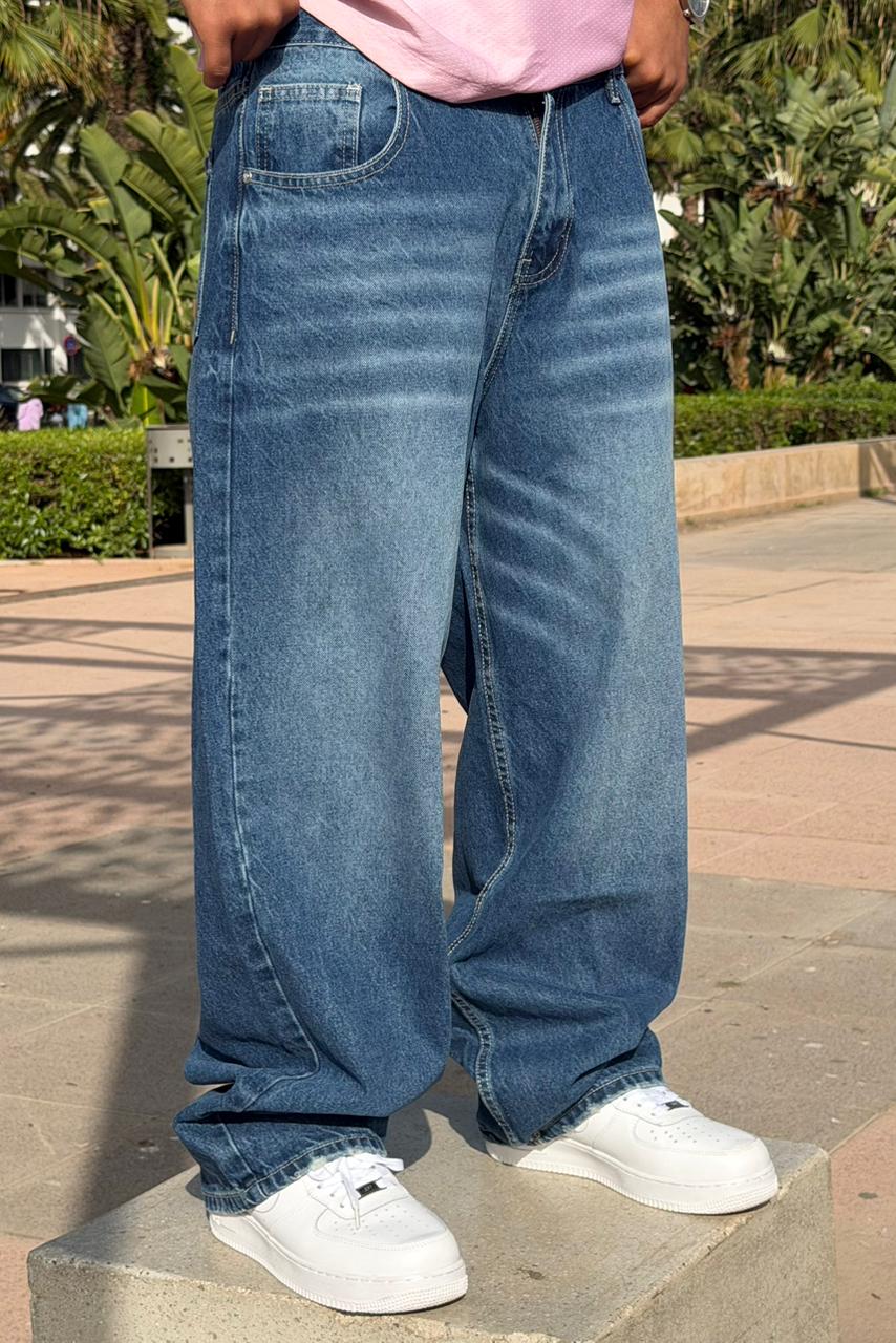 SUPPER BAGGY JEANS TORNADO STYLE BLEU