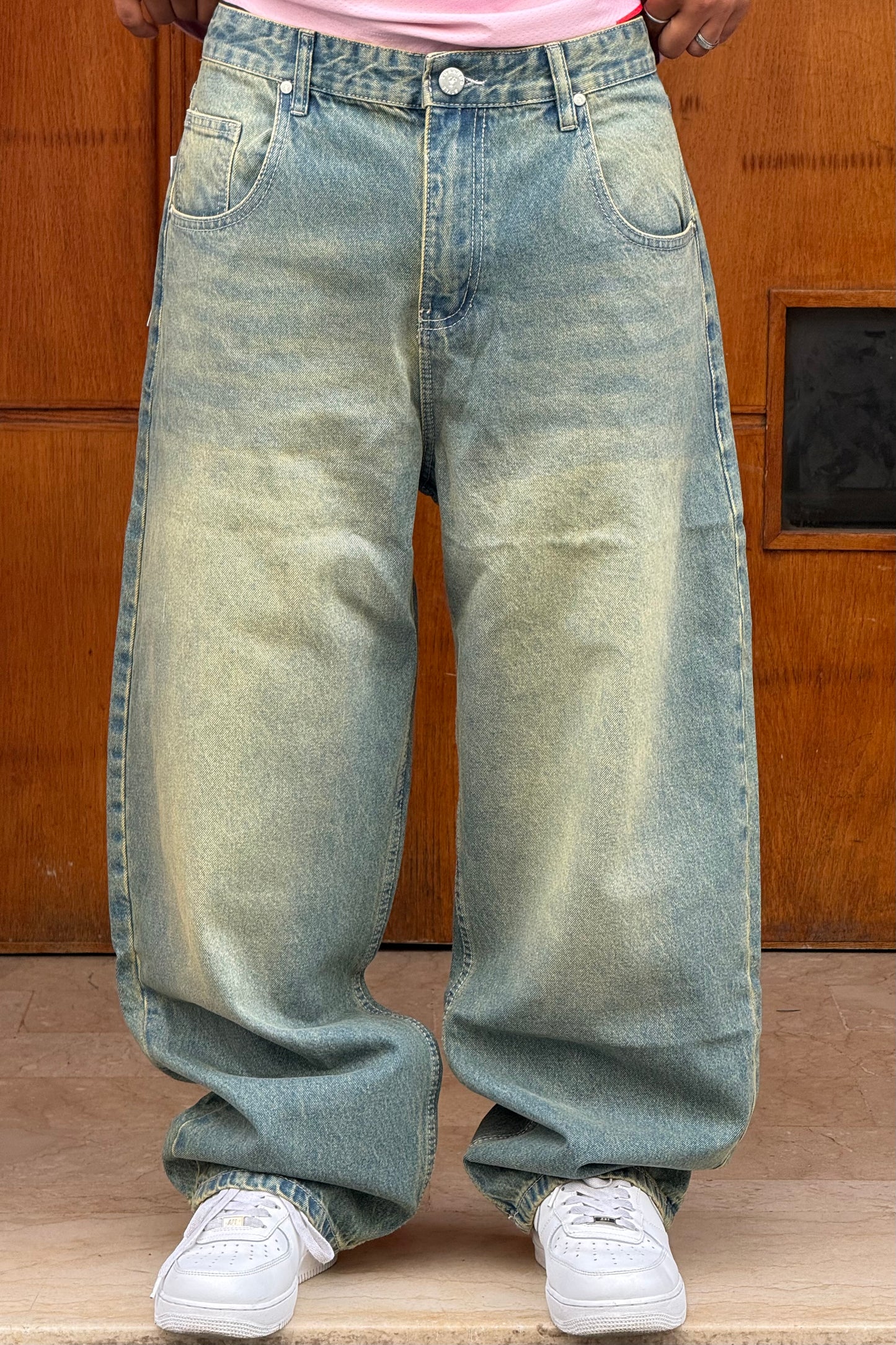 SUPPER BAGGY JEANS TORNADO STYLE (DIRTY VERT)