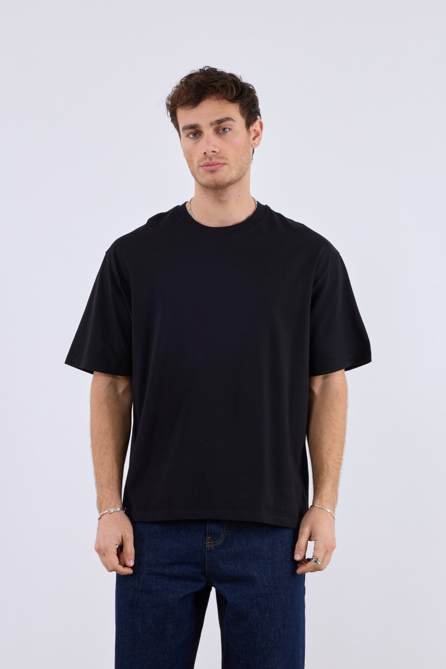 T-SHIRT OVERSIZE BASIC BLACK 261031