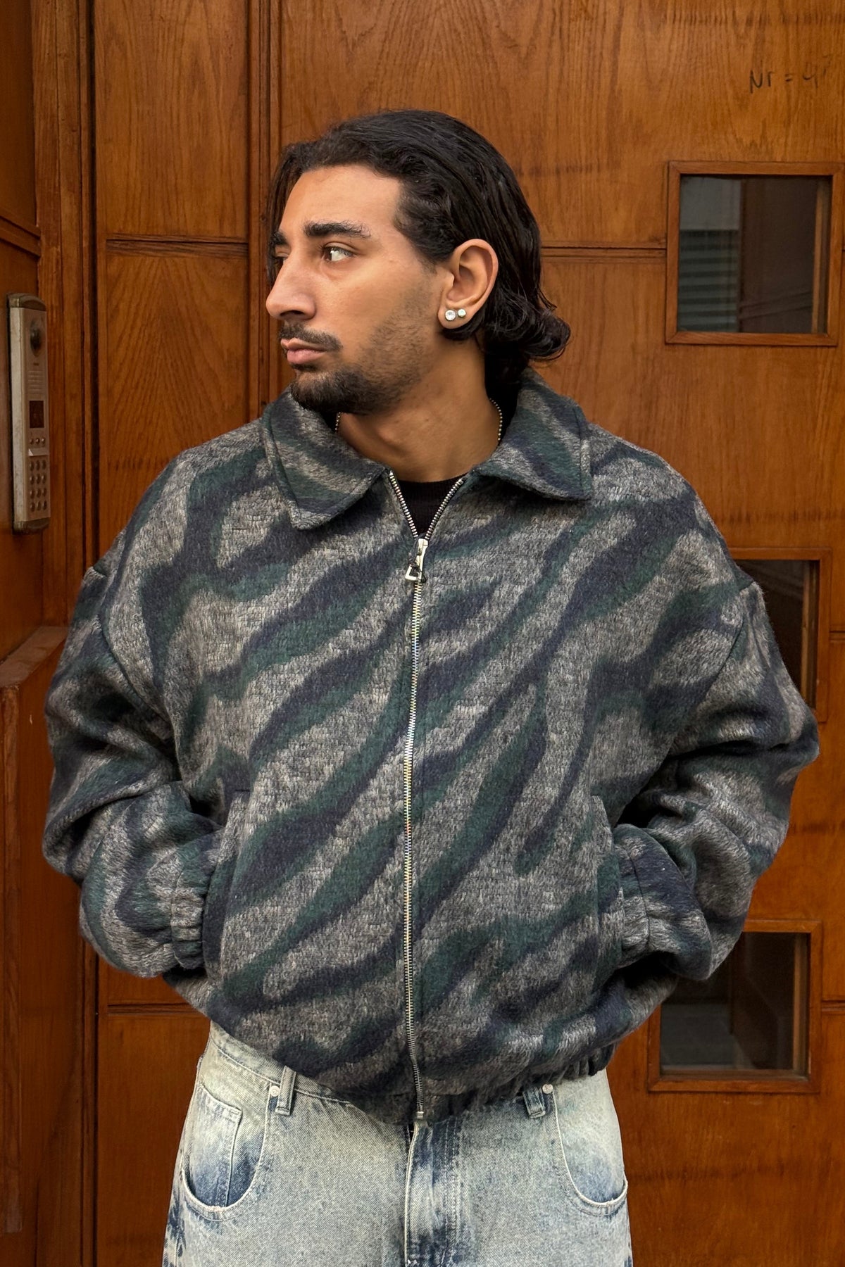 JACKET ZEBRA GREEN PZ