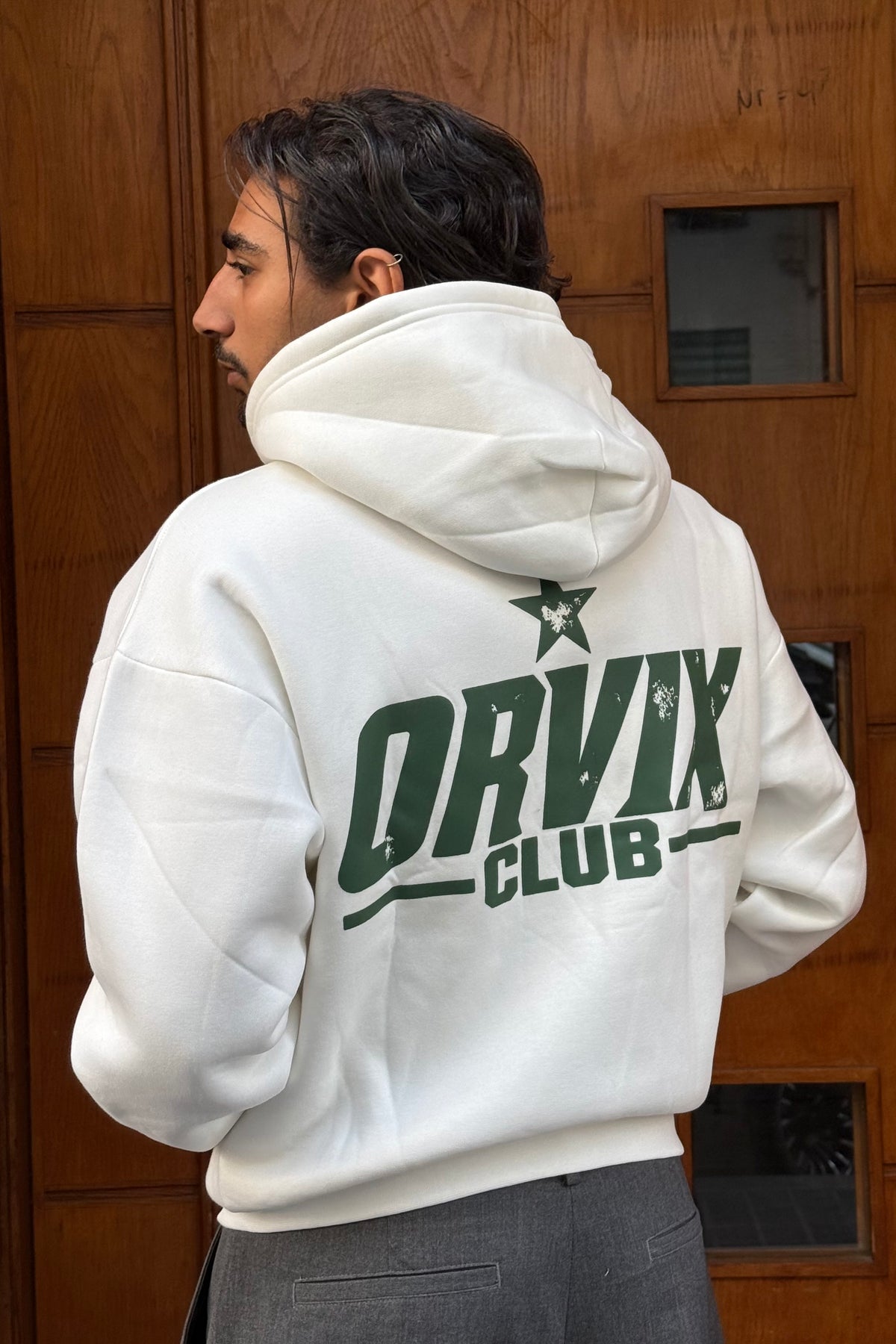 HOODIES CROP ZIP ORVIX CLUB WHITE OVX