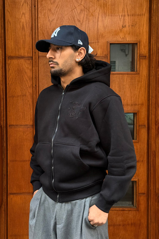 HOODIES ZIP EG BLACK BL